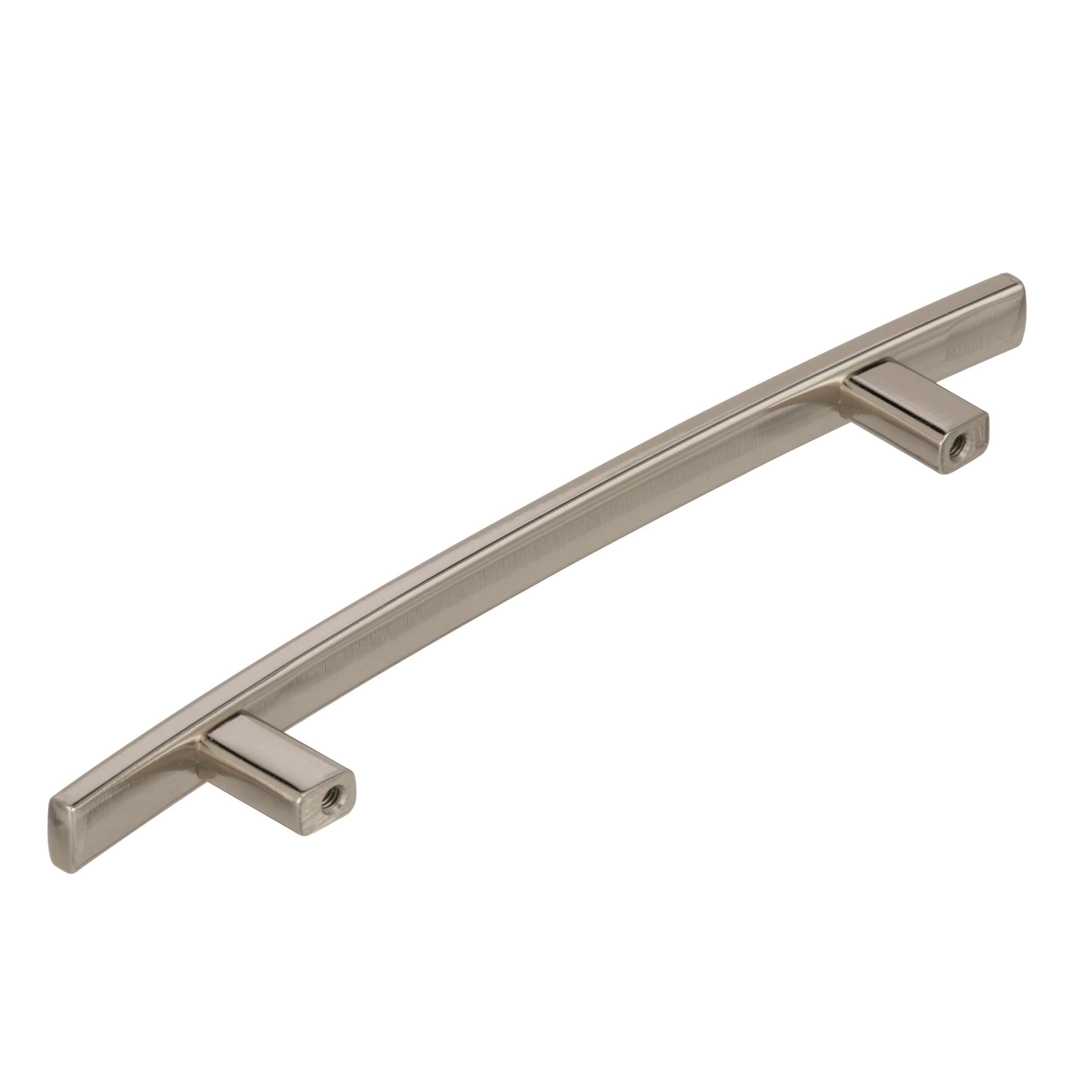 Amerock Cyprus 5-1/16 inch (128mm) Center-to-Center Polished Nickel Cabinet Pull