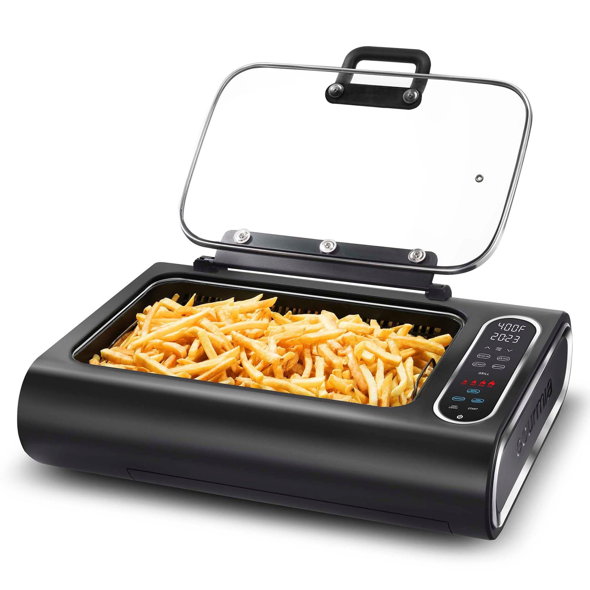 Gourmia Gourmia 6?Qt Smokeless Indoor Grill & Air Fryer FoodStation with Smoke Extracting Technology