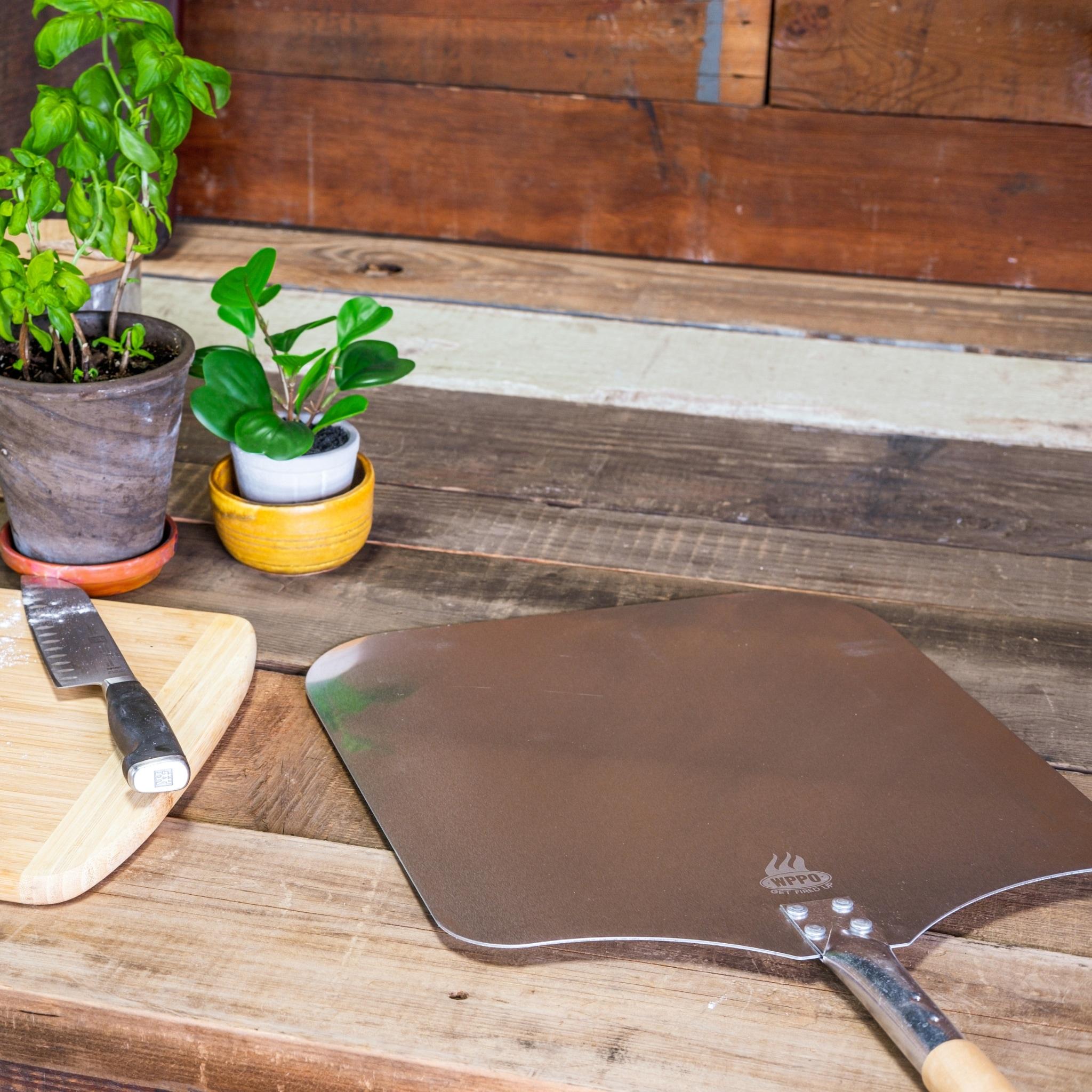 16" x 40" Aluminum Pizza Peel with Wood Handle