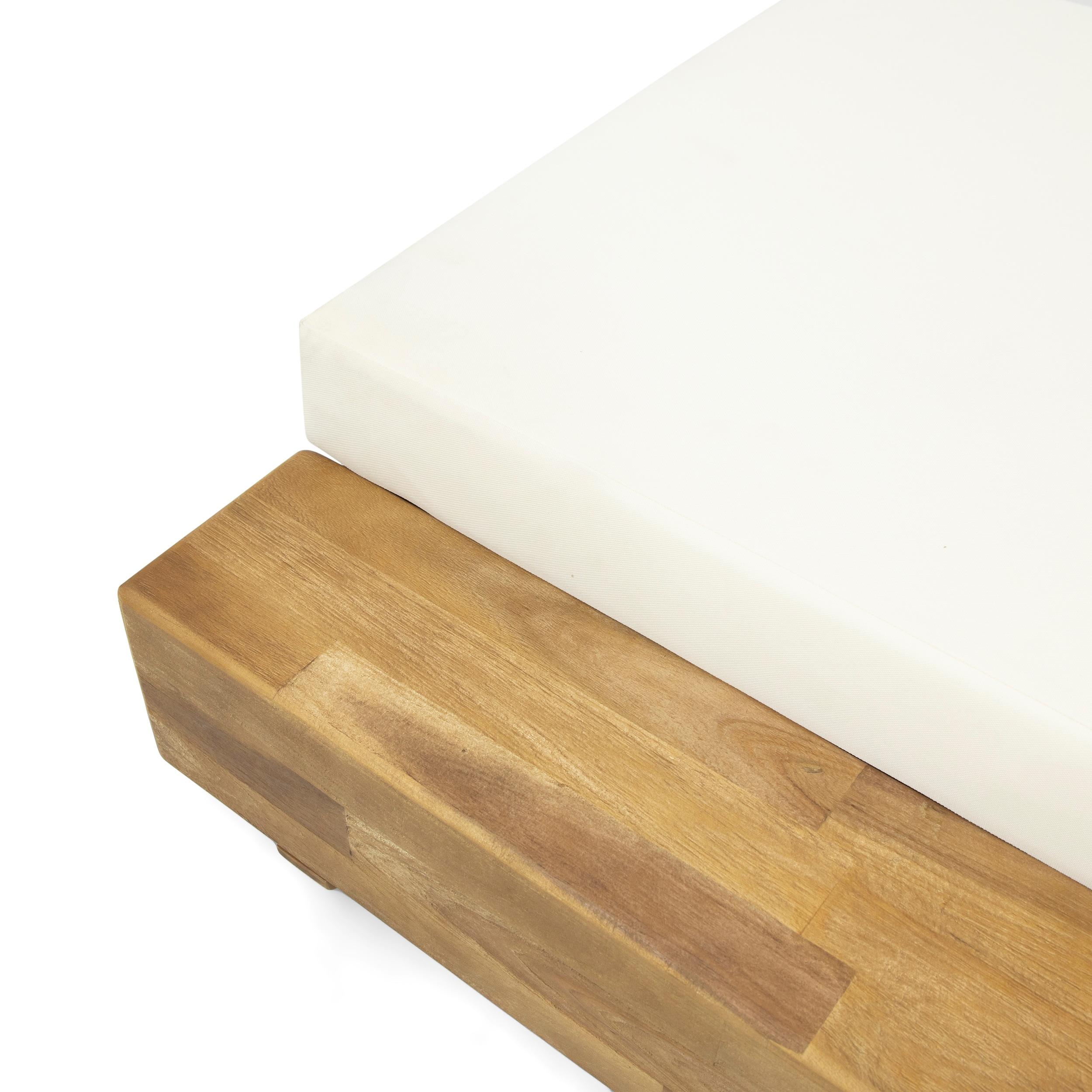 Donnie 39'' Outdoor Acacia Chaise Lounge (Set of 2)