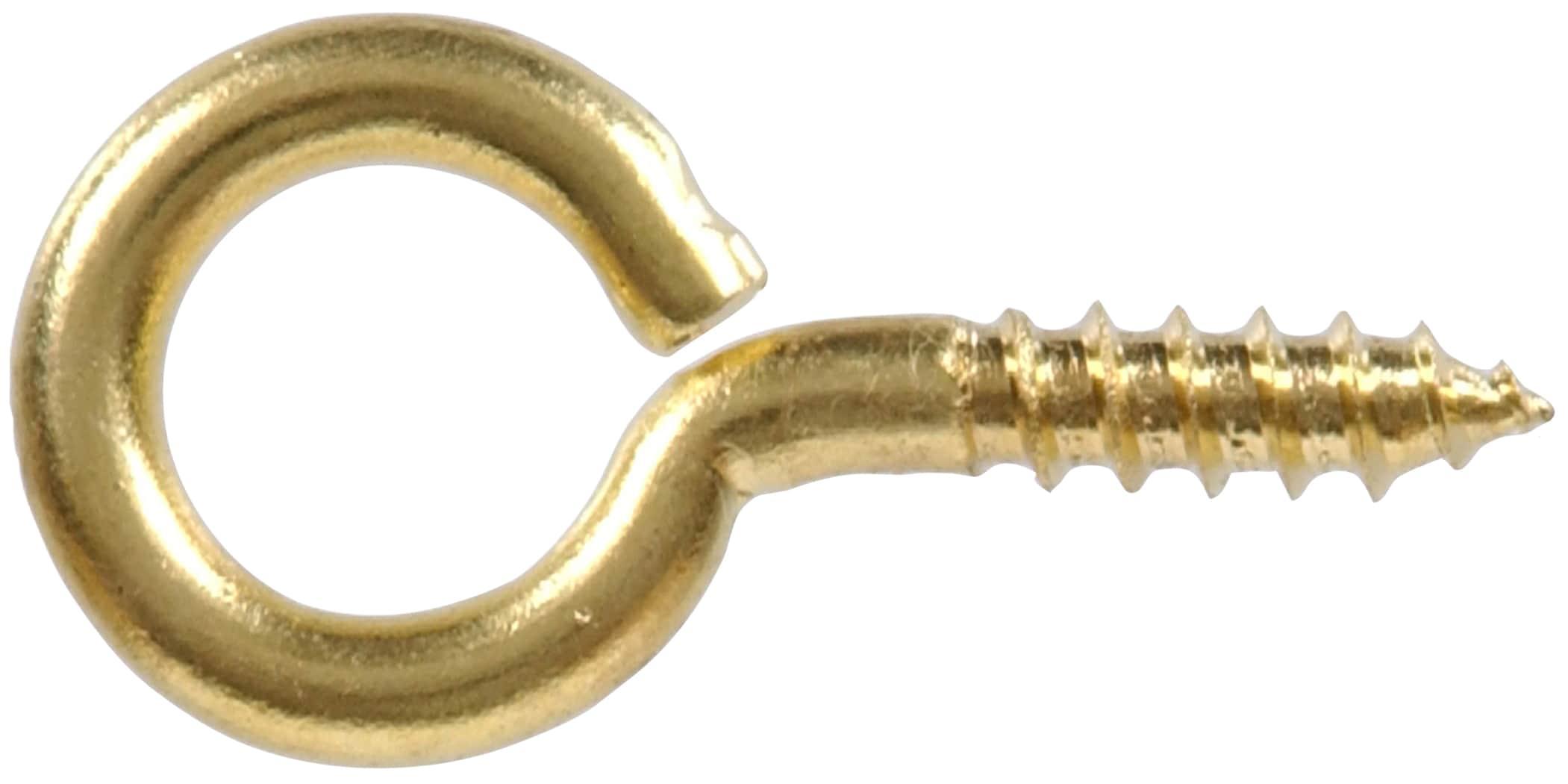 Small Brass Screw Eye Assorted Kit (121-Pack)