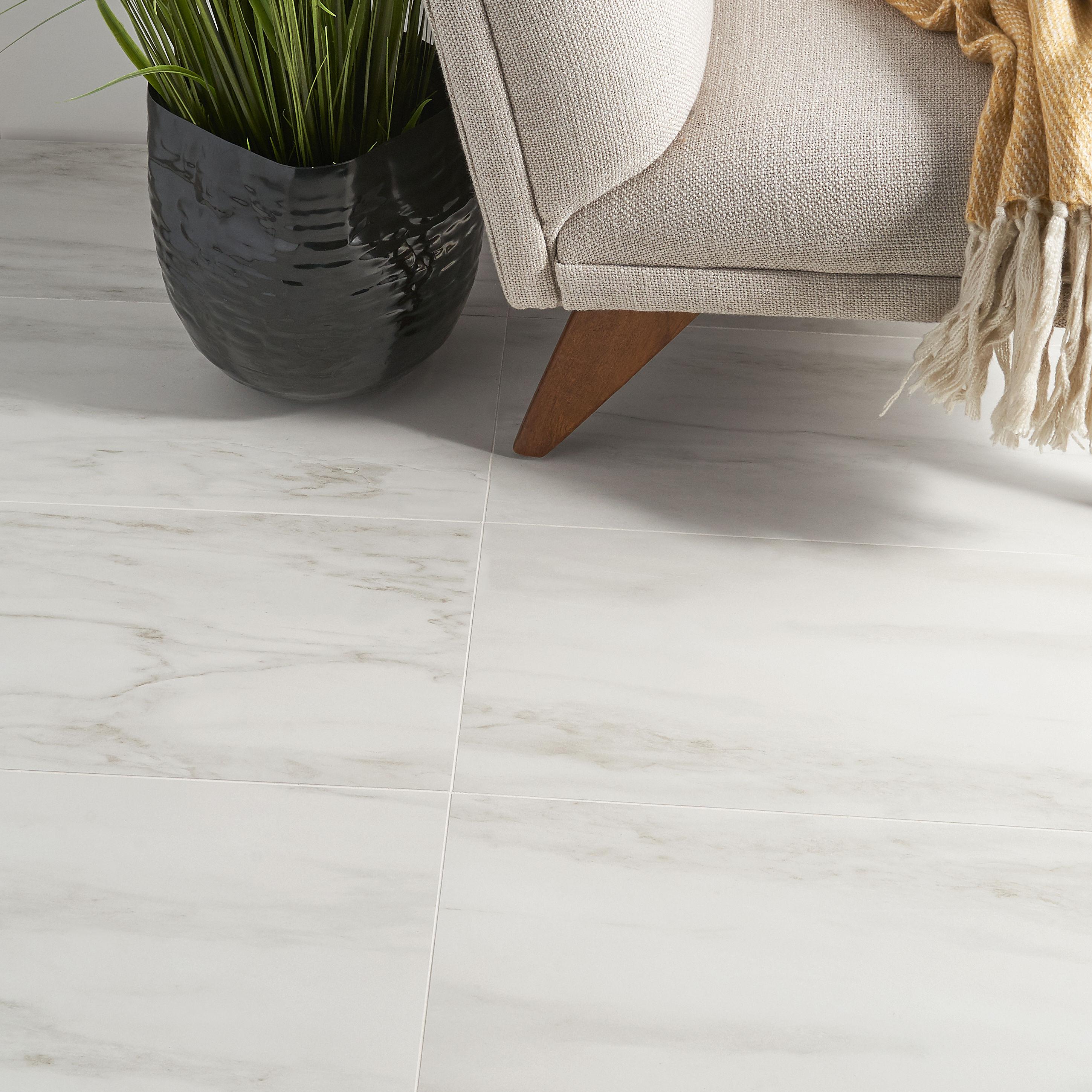 Bond Tile Saroshi 11.81 in. x 23.62 in. Matte Marble Look Porcelain Floor and Wall Tile (9.68 Sq. Ft. / Case)