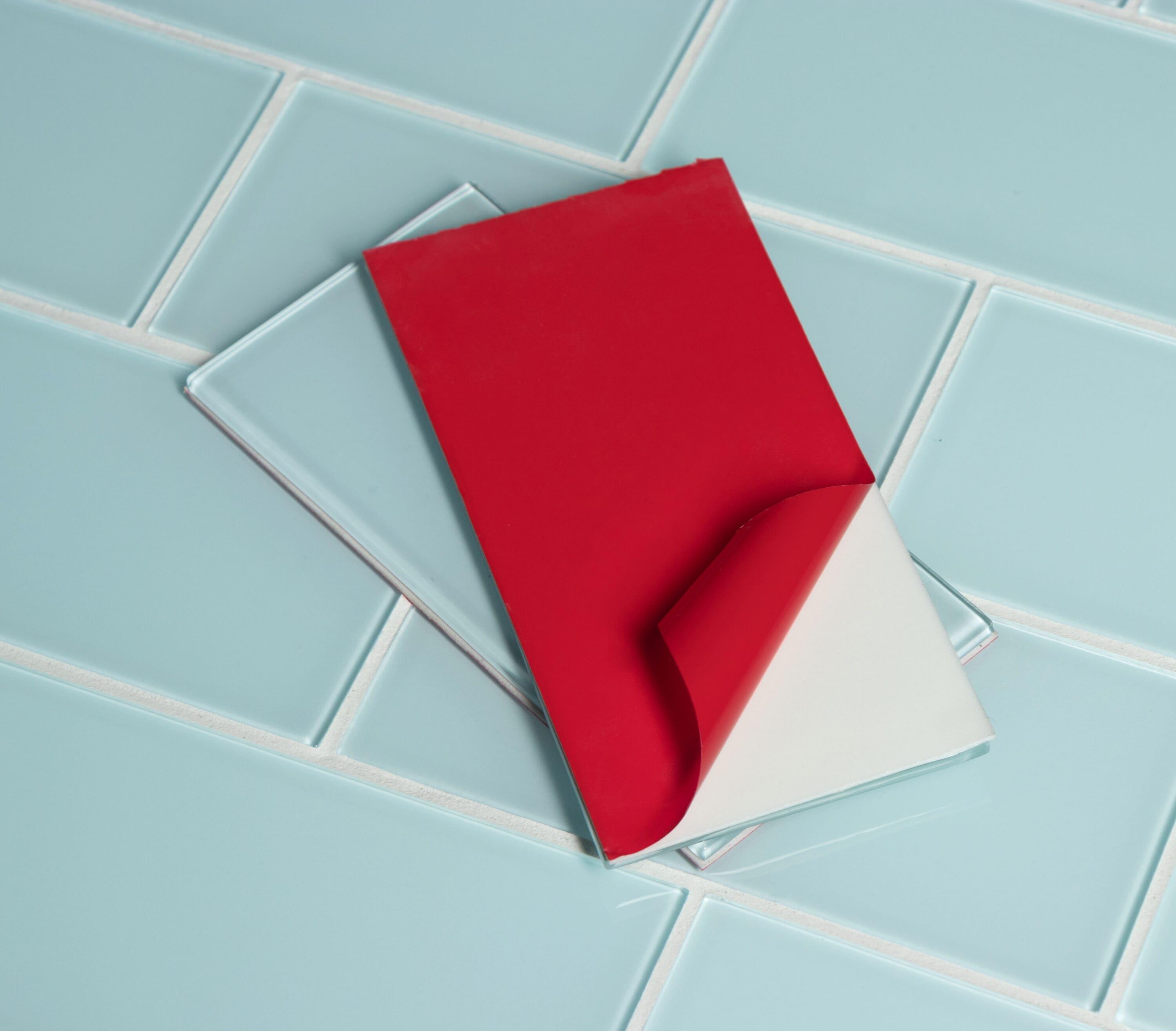 3'' W x 6'' L Glass Peel and Stick Subway Tile