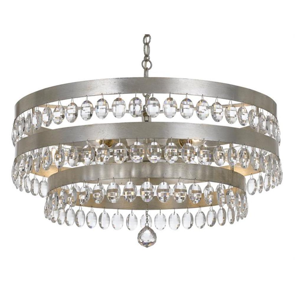 Crystorama Lighting - Six Light Chandelier - Chandelier - Perla - Six Light