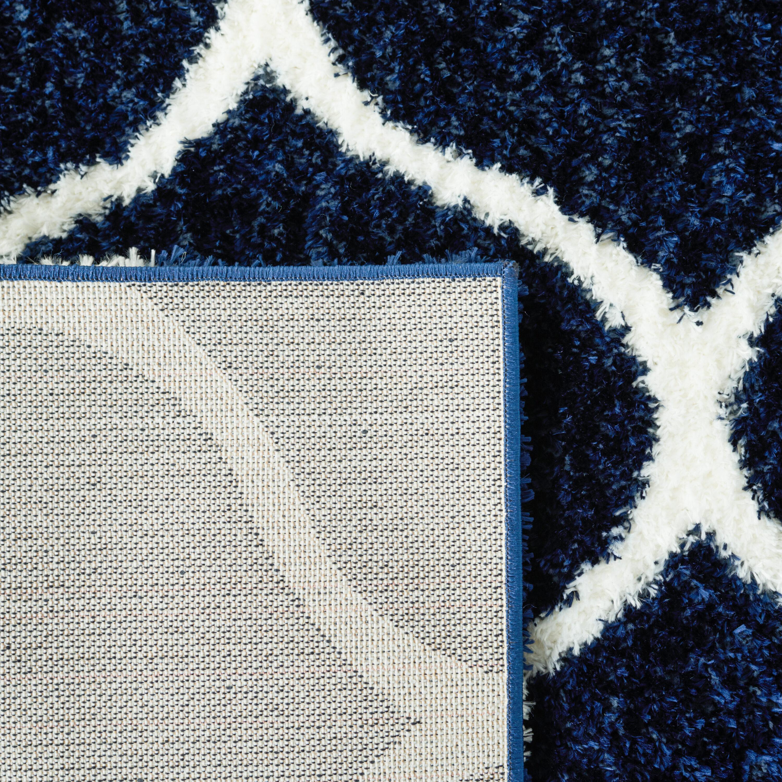 Red Barrel Studio® Tahoe Shag Performance Geometric Rug