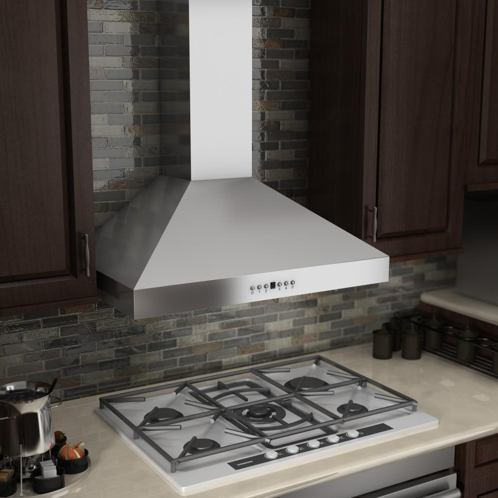 ZLINE ZLINE 36 in. Convertible Vent Convertible Vent Wall Mount Range Hood in Stainless Steel W/ Crown Molding (KL3CRN-36)