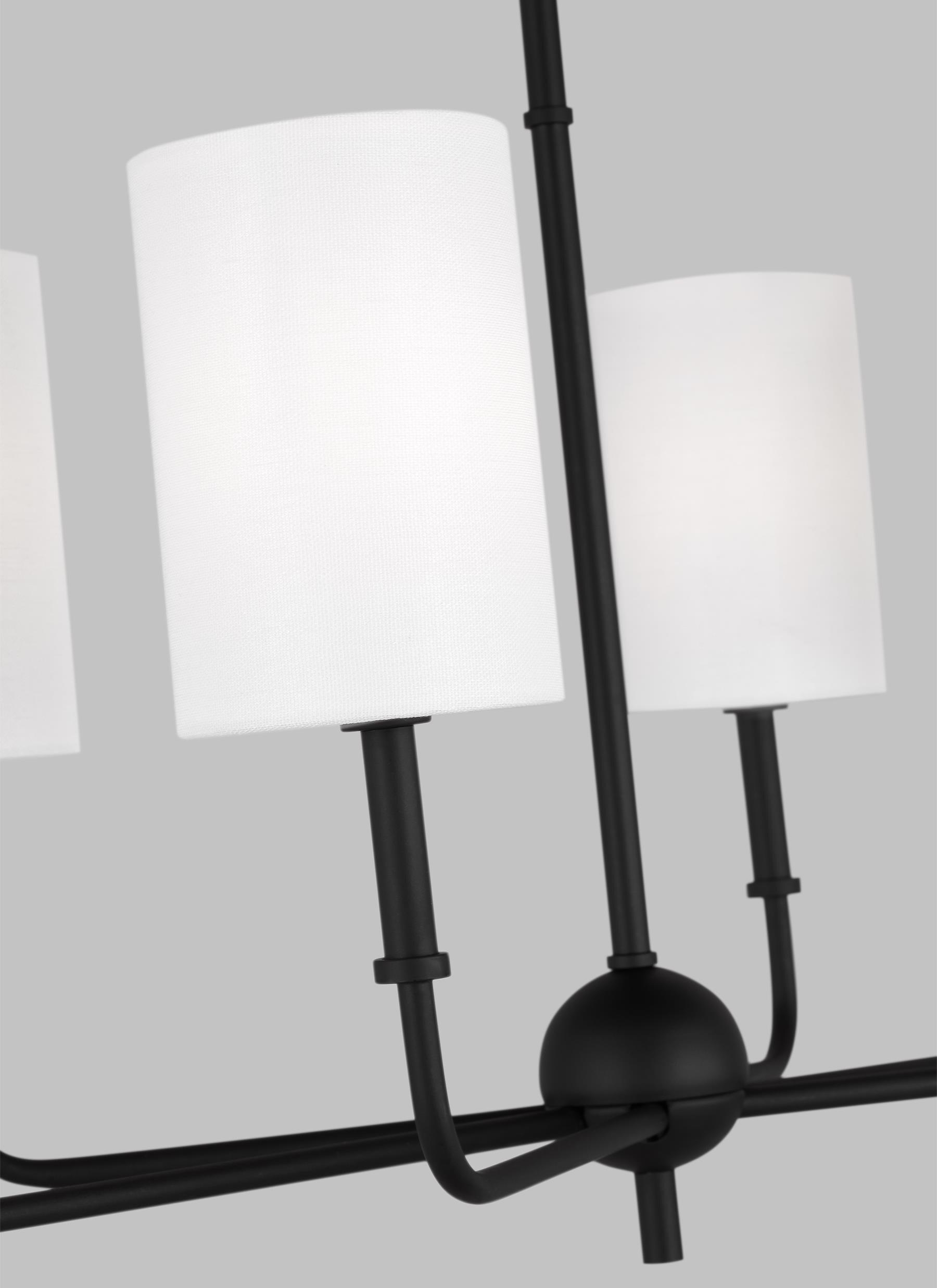 Legrand Linear Chandelier - Black / 44"W