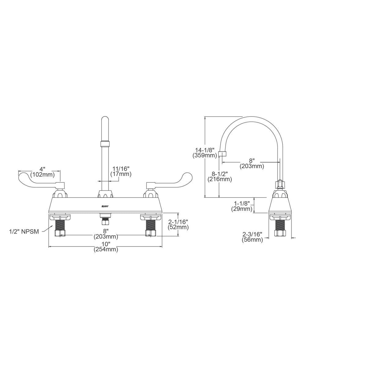 Double Handle Kitchen Faucet With Accessories