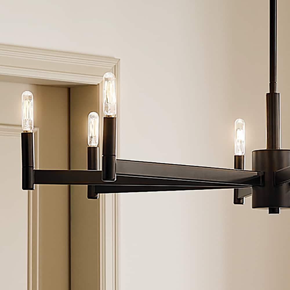 Kichler Lighting Erzo 8 - Light Chandelier in  Black