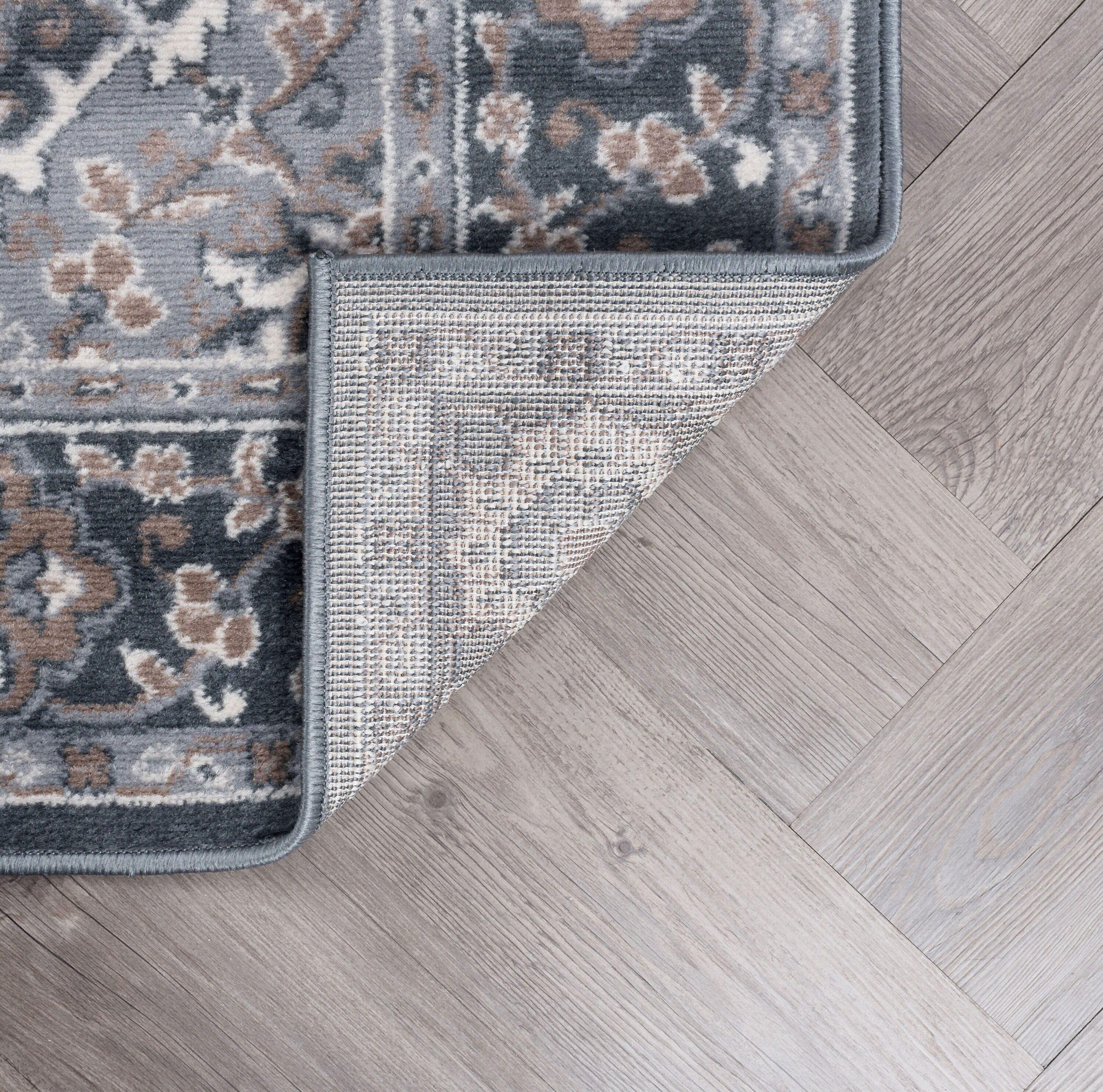 Tayse Madison Area Rug MDN3609 Traditional Gray Garland Repeat 2' x 3' Rectangle