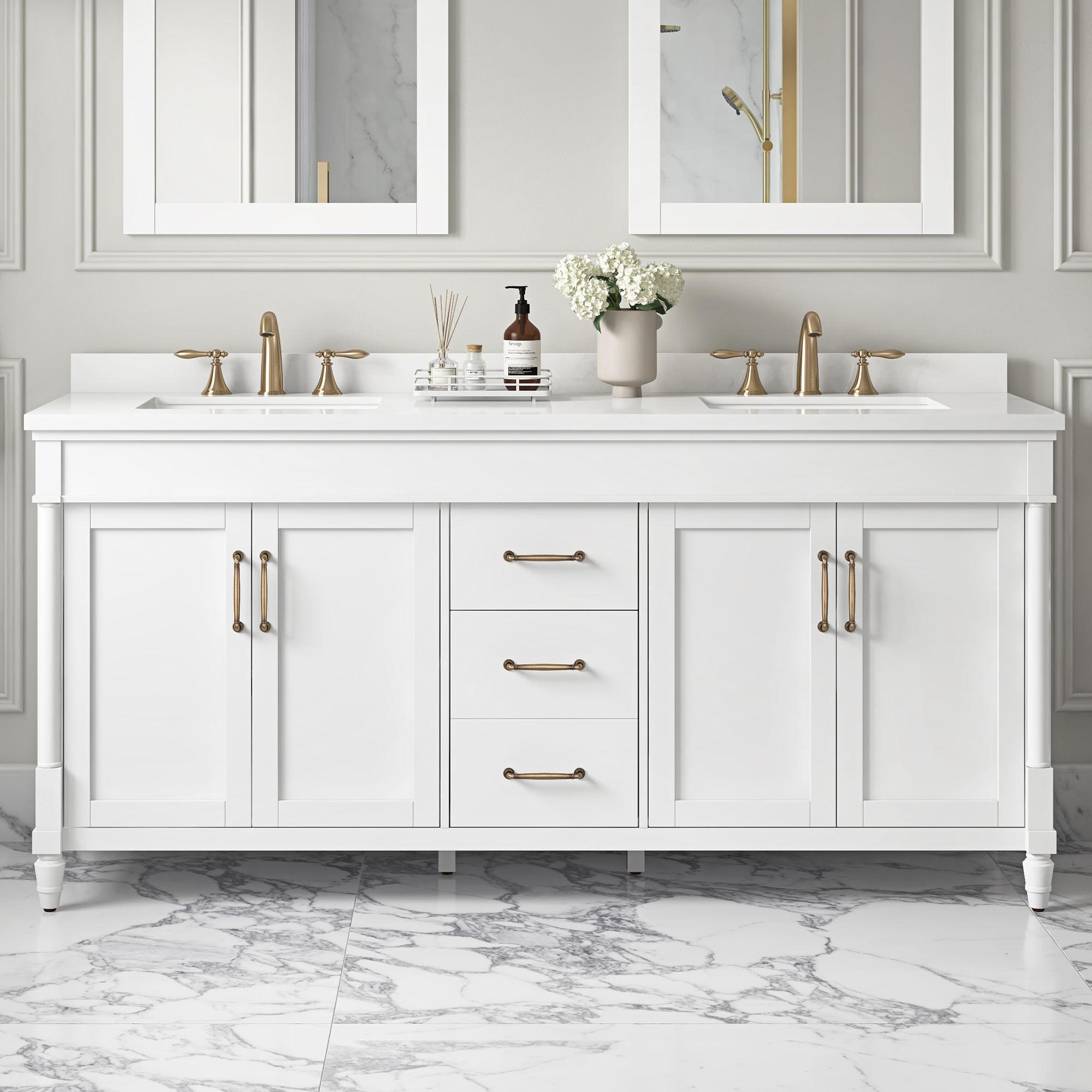Ove Decors OVE Decors Salisbury 72 in. Double Sink Bathroom Vanity in Pure White
