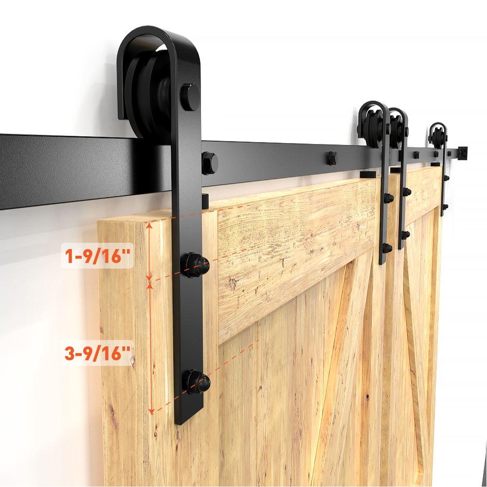 Lazio Sliding Standard Double Barn Door Hardware Kit