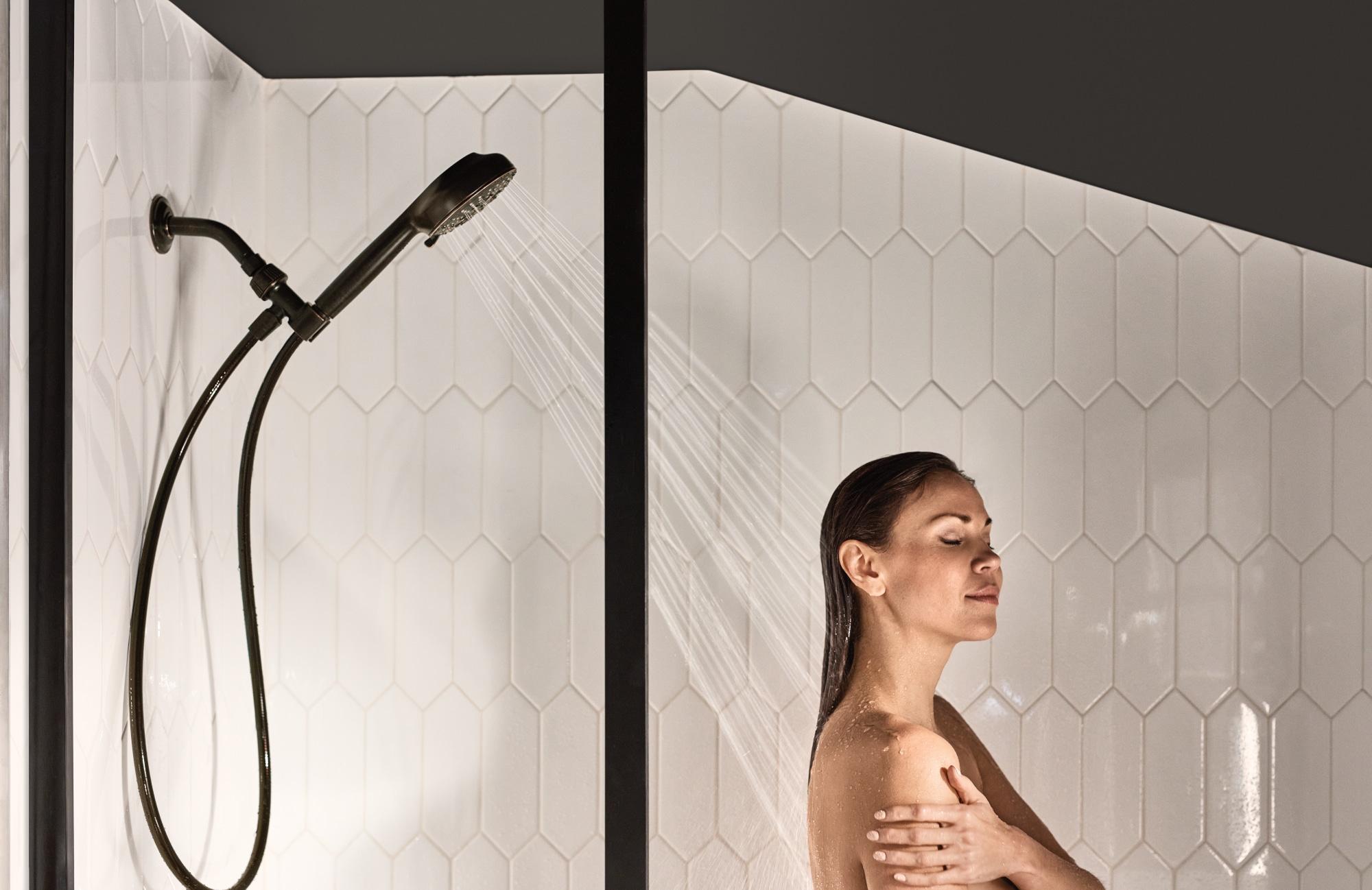 Moen Hydro Energetix Mediterranean Bronze Nickel 7-Function Handheld Shower Head, 200H0BRB