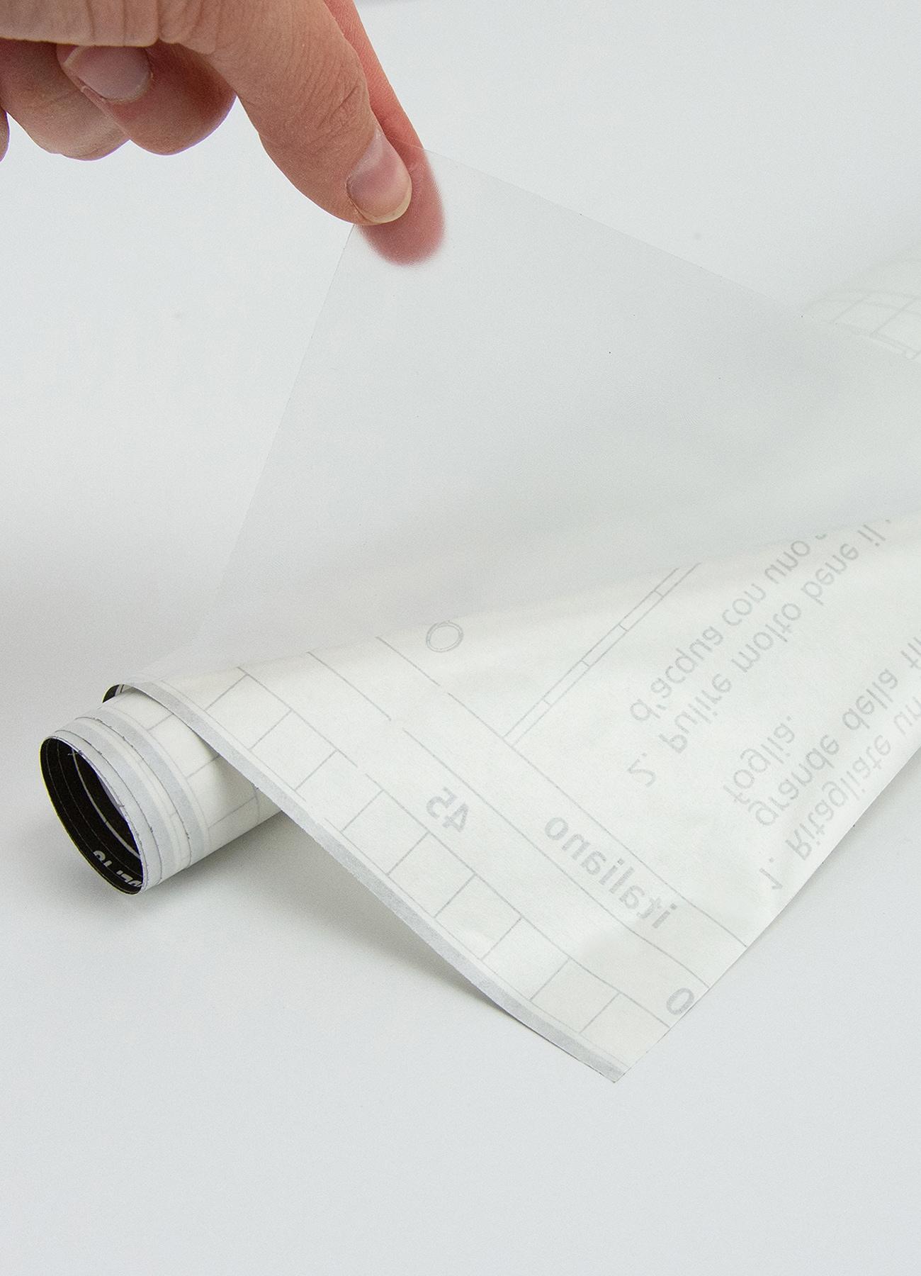 Fablon Set of 2 Ice Flowers Window Film: Clear Vinyl Privacy & UV Protection, Frosted Insulation, 78.74" x 17.71"