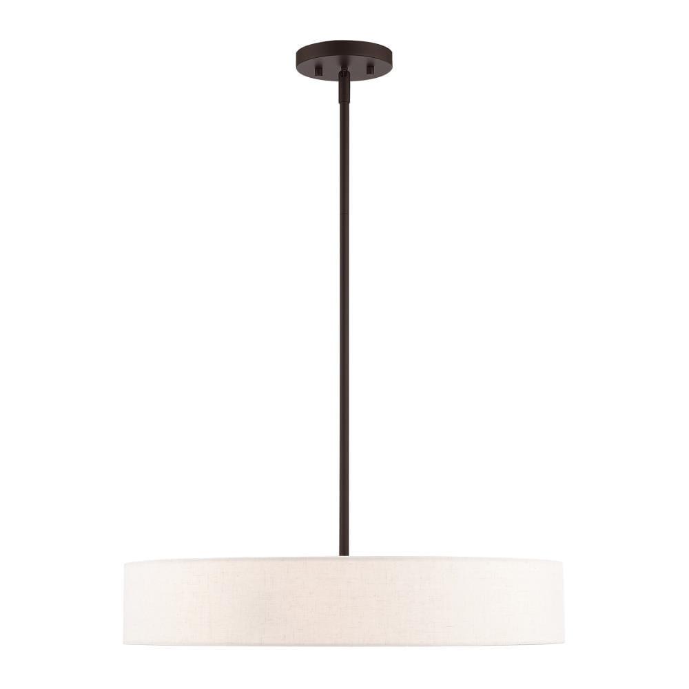 Venlo 4 Light Bronze with Antique Brass Accents Pendant