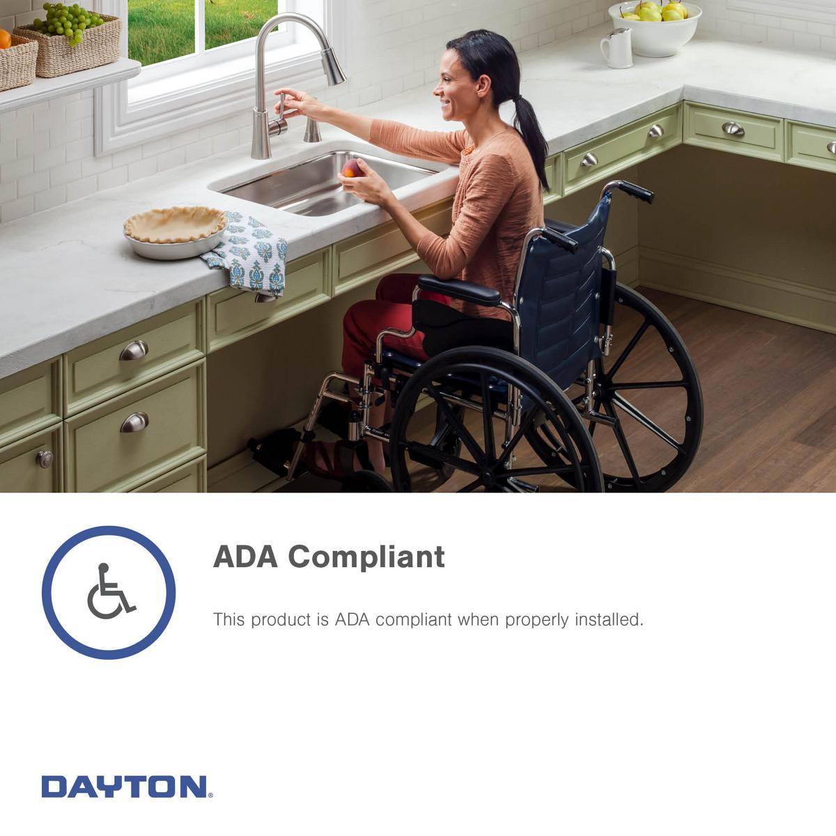 Dayton Stainless Steel D225191 25" x 19" x 6-5/16", Equal Double Bowl Top Mount Sink