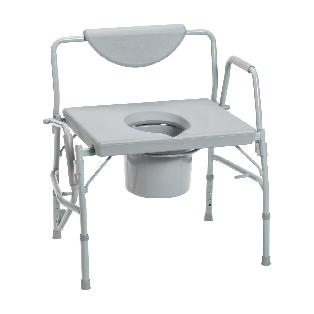 Drive Medical Bariatric Drop Arm Bedside Commode Chair 11135-1