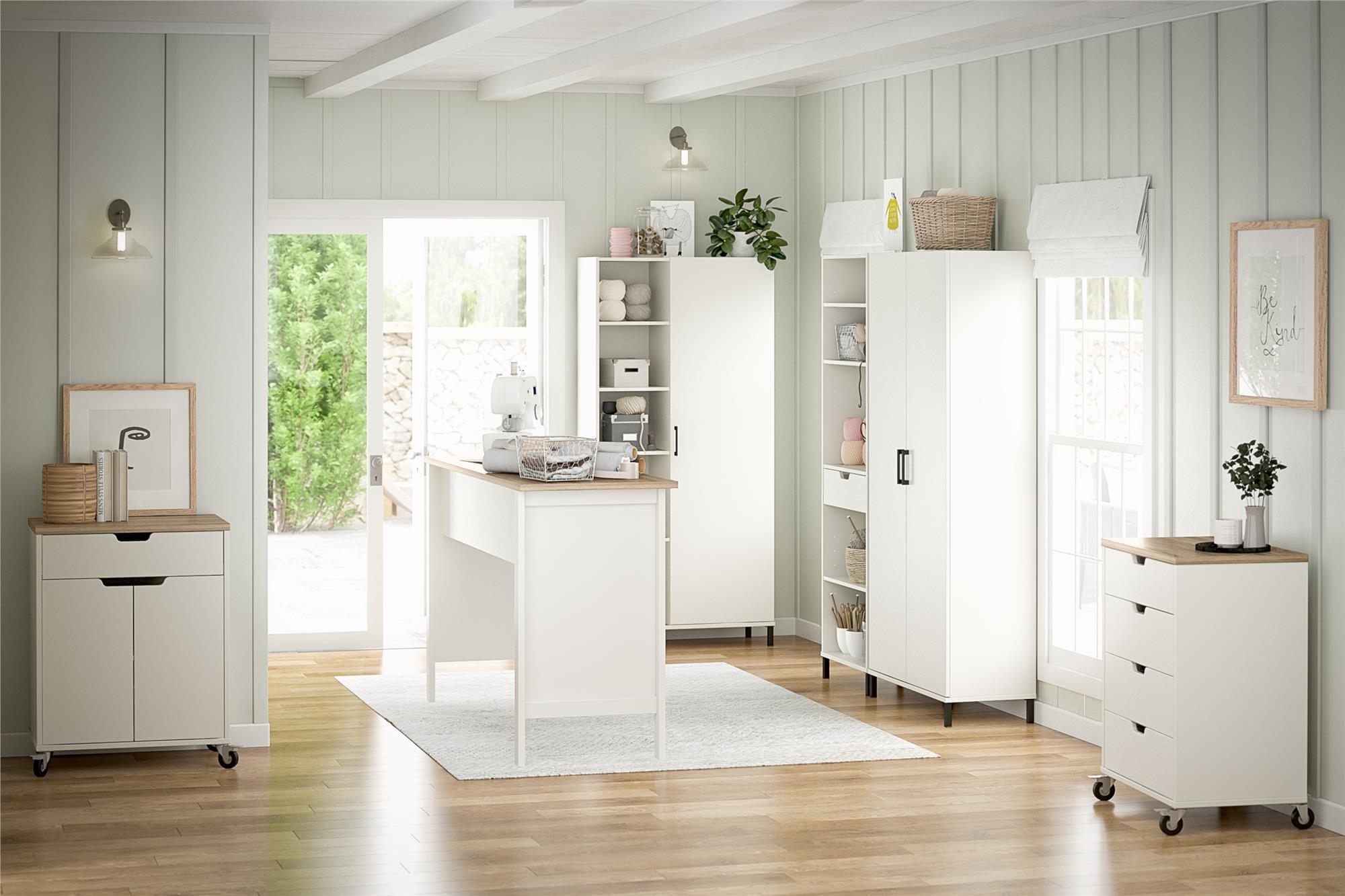 Versa 36" Wide 2 Door Storage Cabinet, White