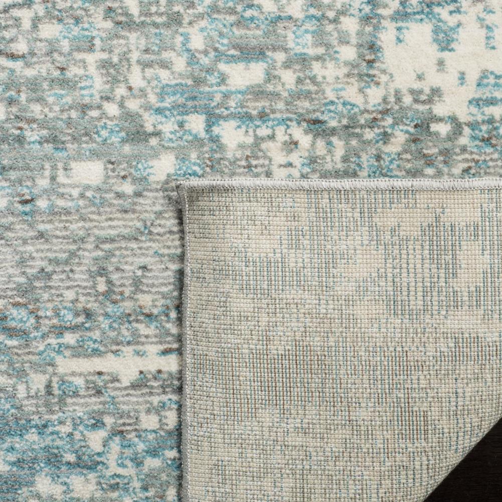 Mystique MYS971 Power Loomed Area Rug Teal / Multi 4' X 6' - Safavieh.