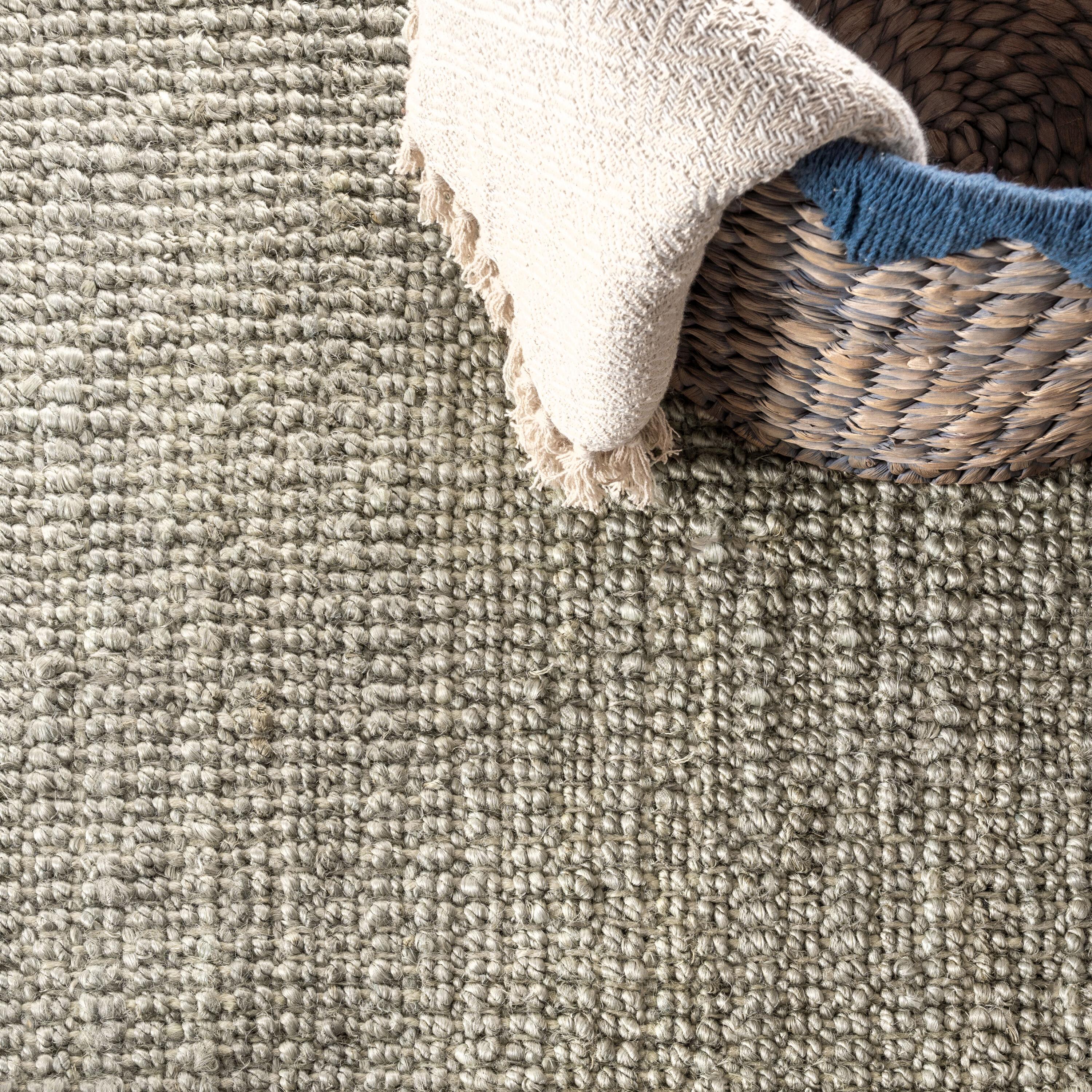3'x5' Pata Hand Woven Chunky Jute Area Rug, Gray - JONATHAN Y