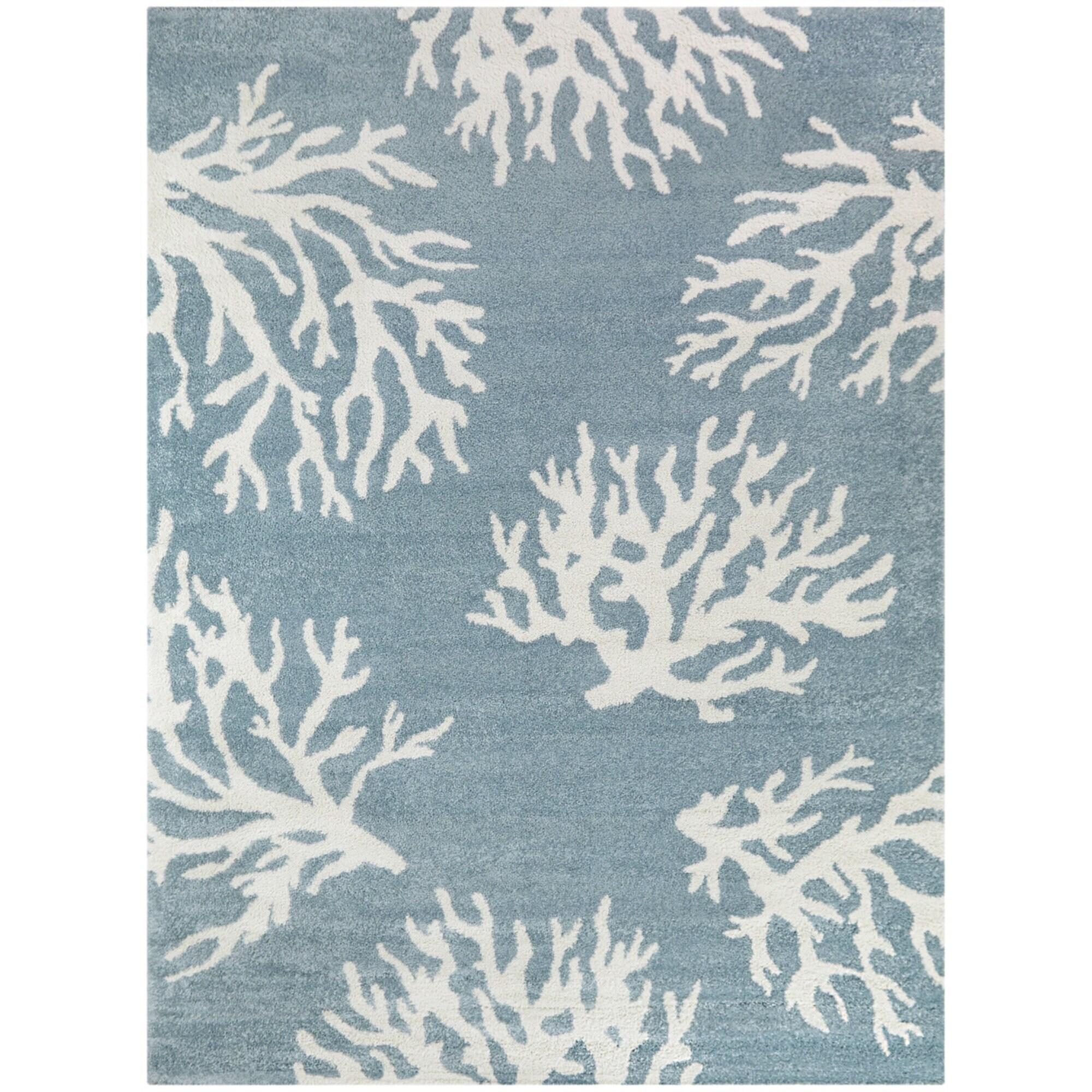 Boca Blue/White Area Rug