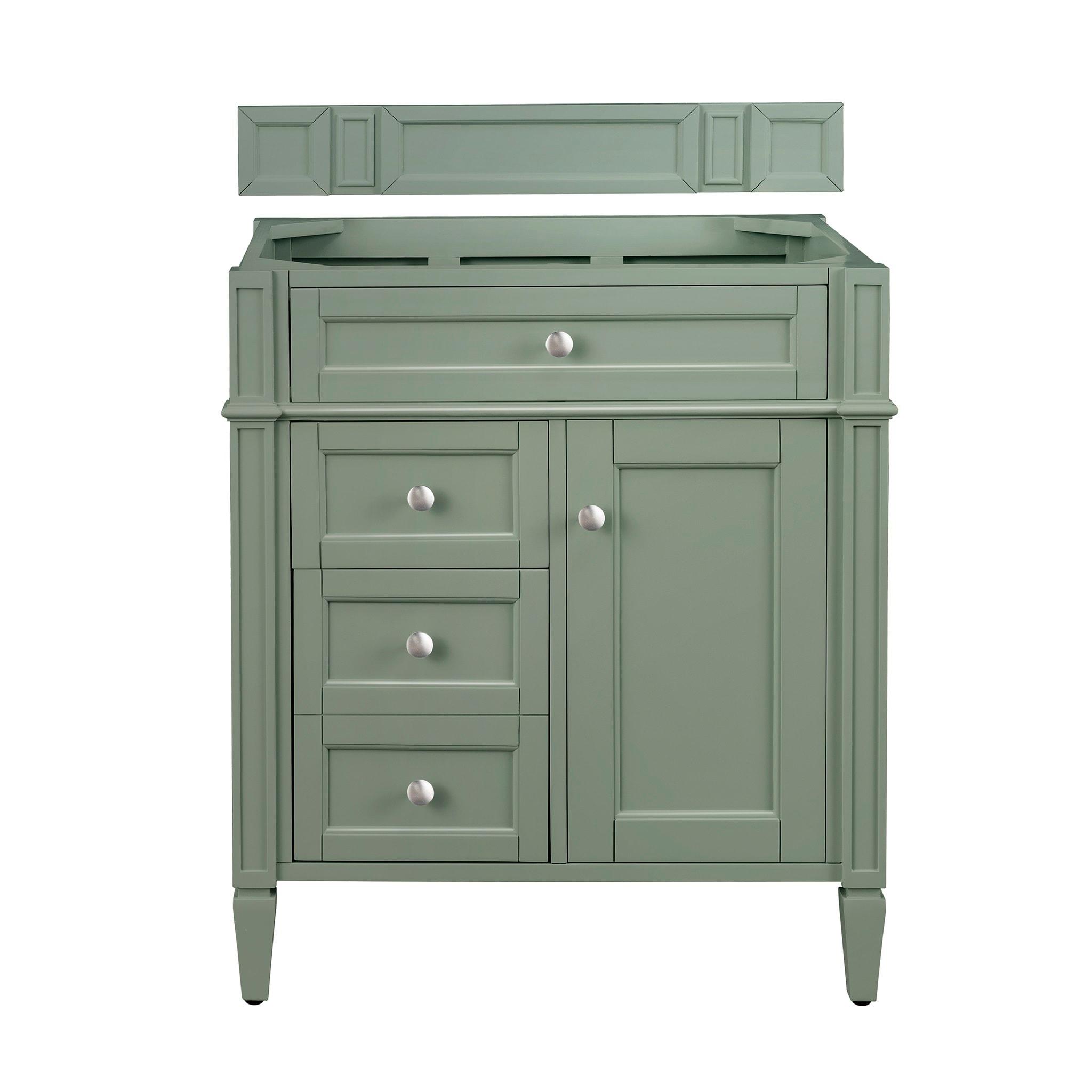 James Martin Vanities 30" Single Vanity Cabinet, Smokey Celadon