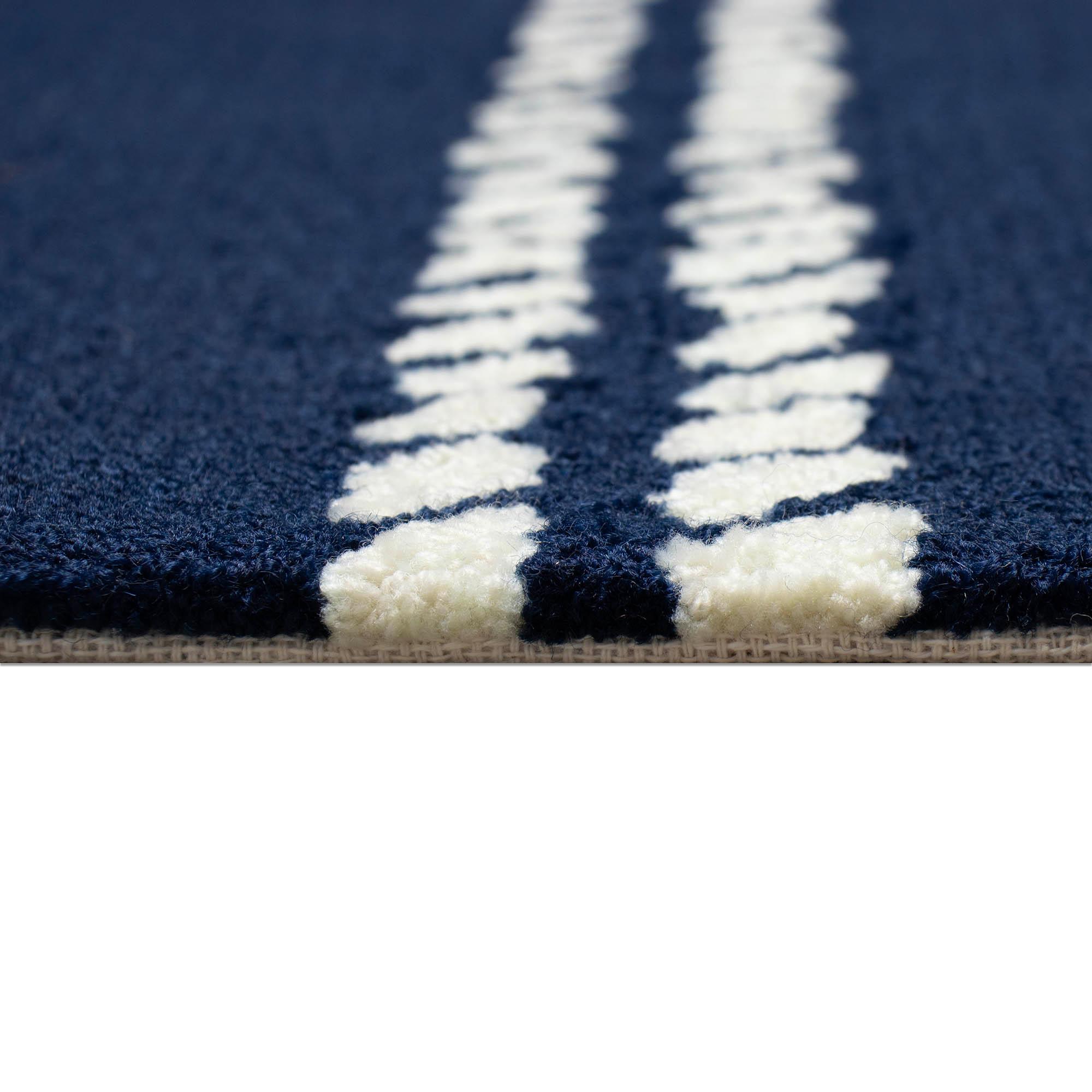 Liora Manne Capri Ropes Indoor/Outdoor Rug Navy 5' x 7'6"