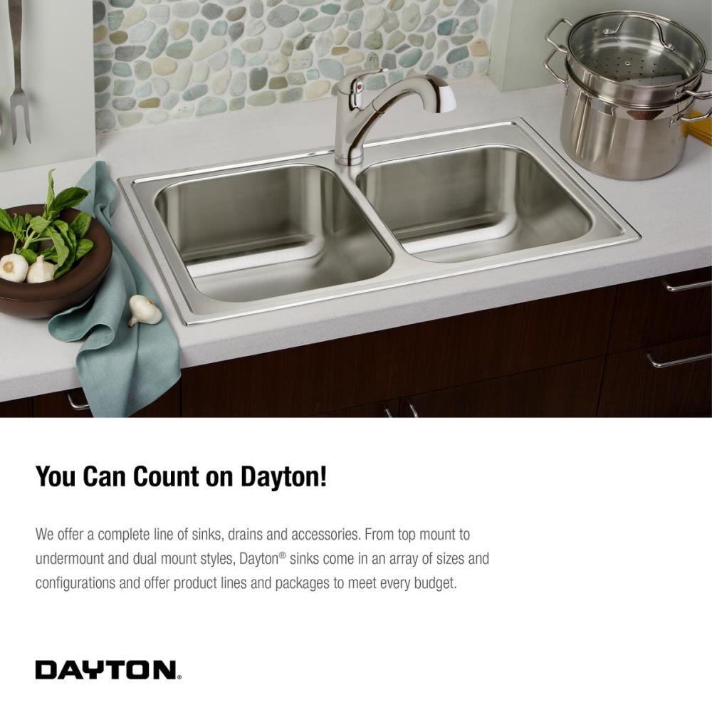 Dayton 17" L x 19" W Drop-In Kitchen Sink