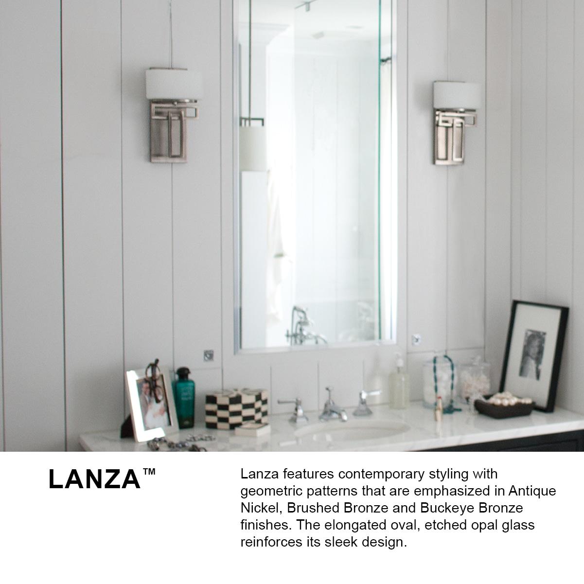 5102BR-Hinkley Lighting-Lanza - 2 Light Bath Vanity in Transitional Style - 16.25 Inches Wide by 6.75 Inches High-Brushed Bronze Finish-Halogen