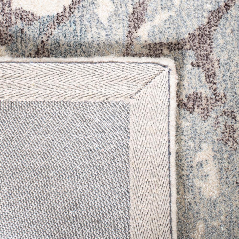 Restoration Vintage RVT112 Hand Tufted Indoor Runner Rug - 2'3"x8' - Grey/Ivory - Safavieh