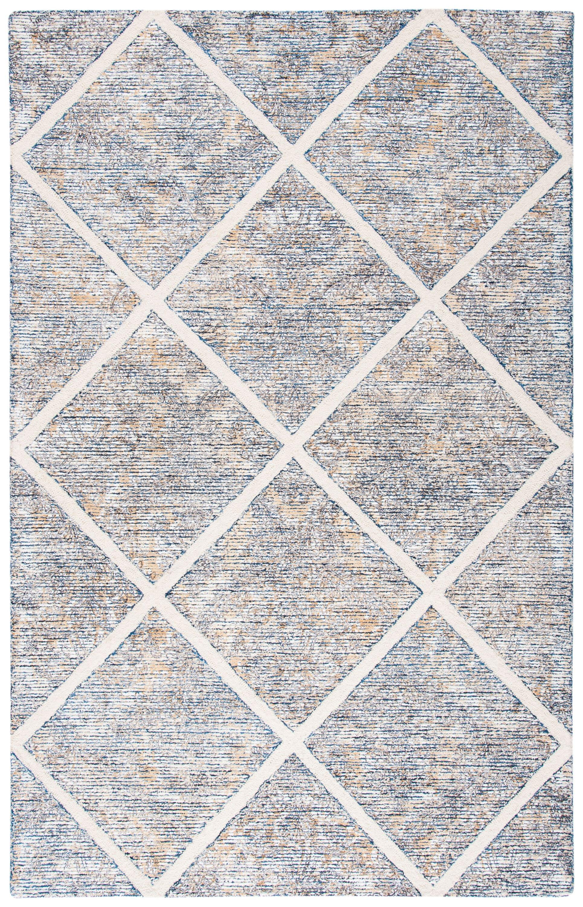 SAFAVIEH Artistry Linda Geometric Area Rug, Ivory/Gold, 5' x 8'