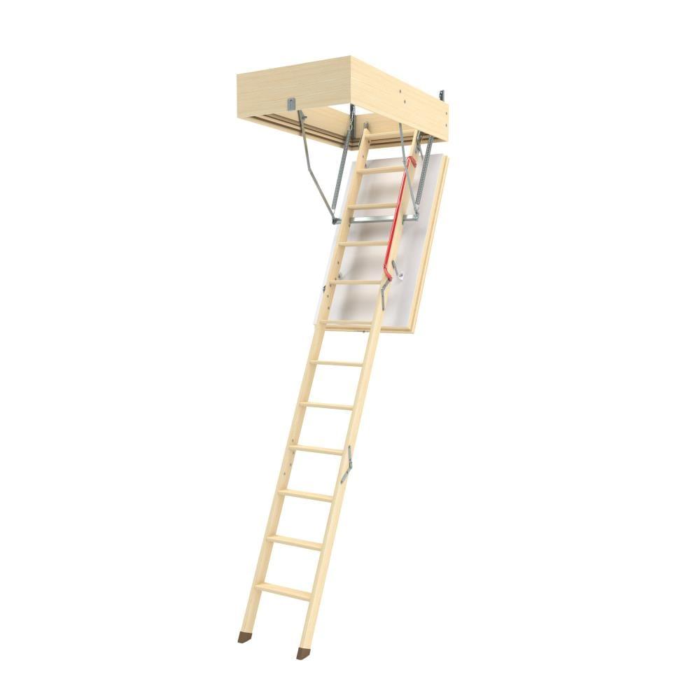 FAKRO LWT 66891 Wooden Thermo Attic Ladder with 12.5 R-Value for 22-Inch x 47-Inch Rough Openings