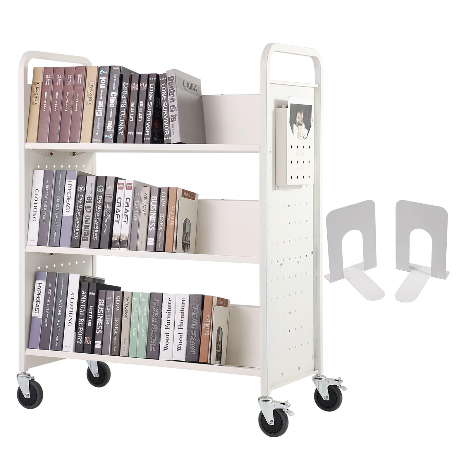 Stellweilan Tessberg 49.2'' H Book Cart with Wheels