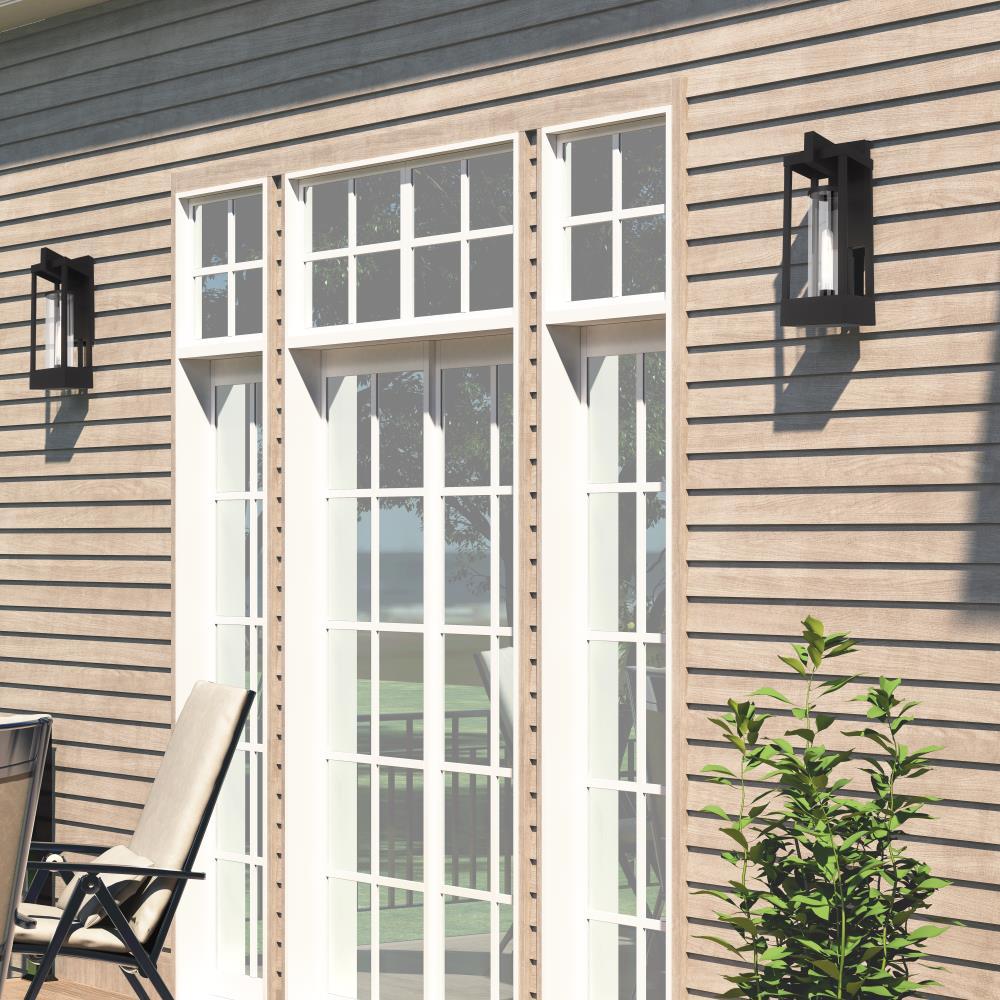 Livex Lighting 20993-04 Delancey - 20" One Light Outdoor Wall Lantern, Black Finish with Clear Glass