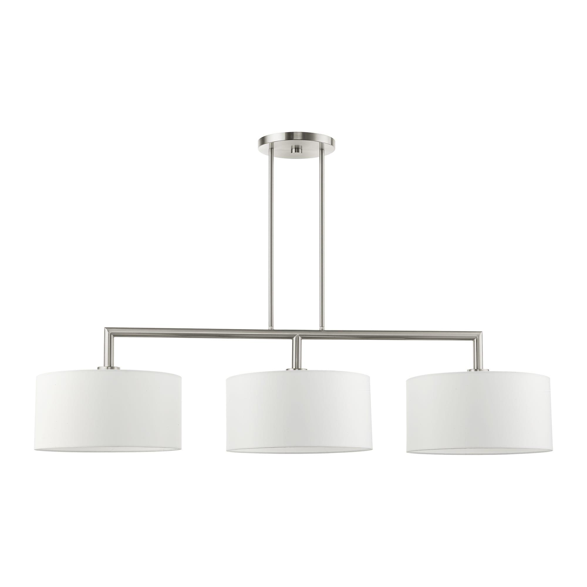 Livex Lighting Meridian 3 - Light Chandelier in  Brushed Nickel