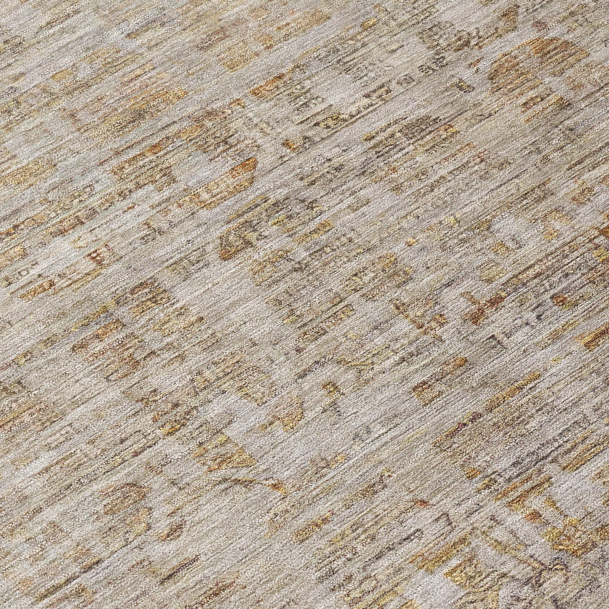 Machine Washable Indoor/Outdoor Chantille Taupe Rug