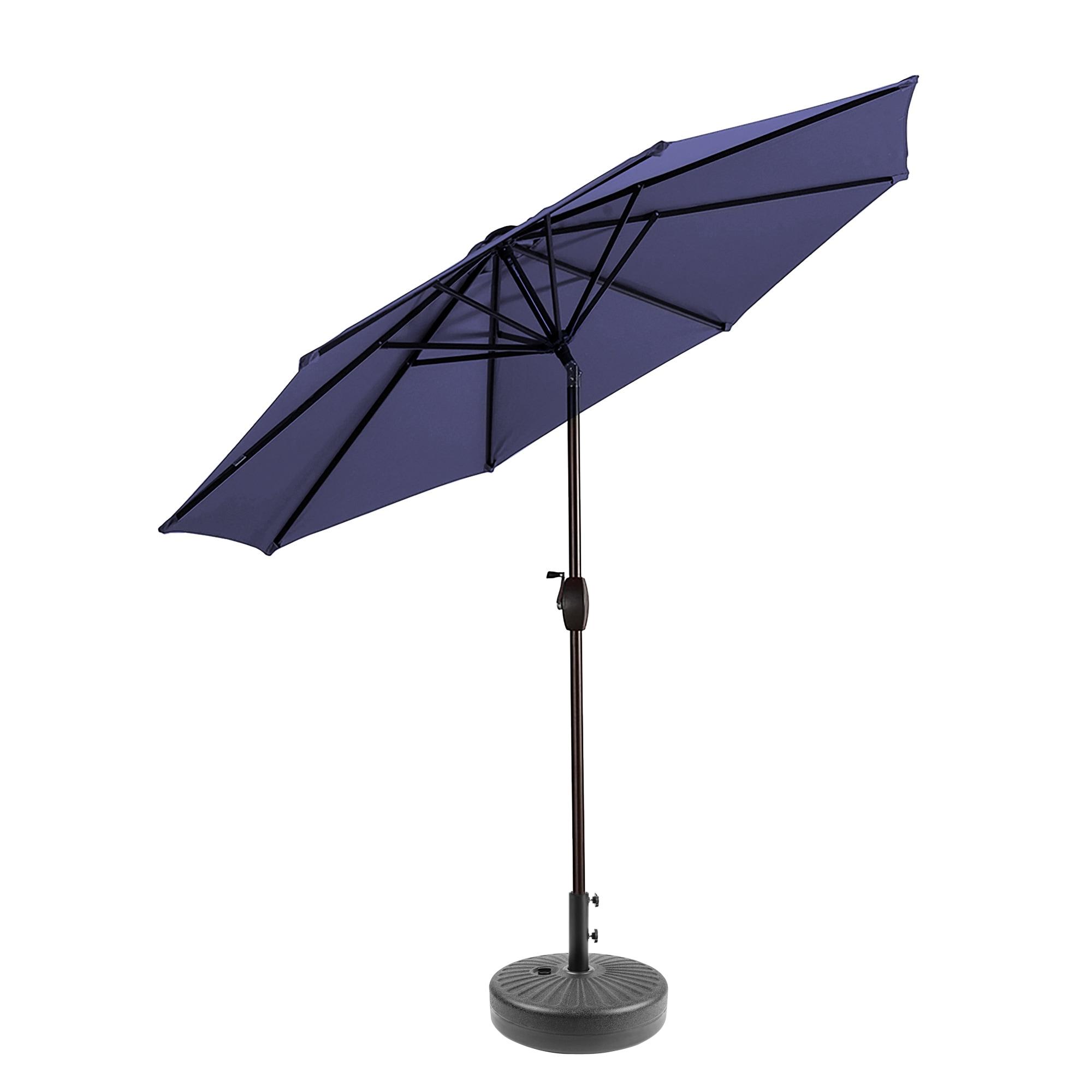 Westin Outdoor 9.50" Navy Blue Solid Round Market Patio Umbrella, UV Resistant