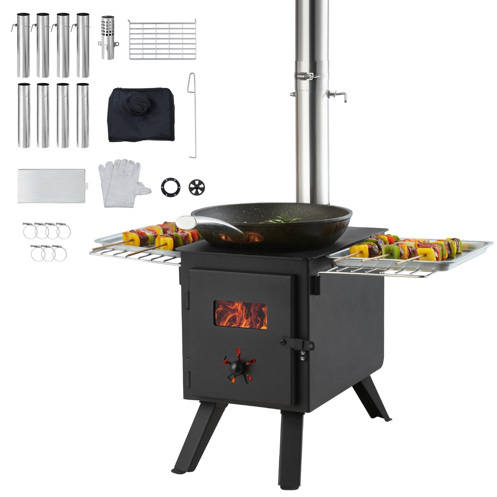 VEVOR Wood Push and turn Steel Outdoor burner