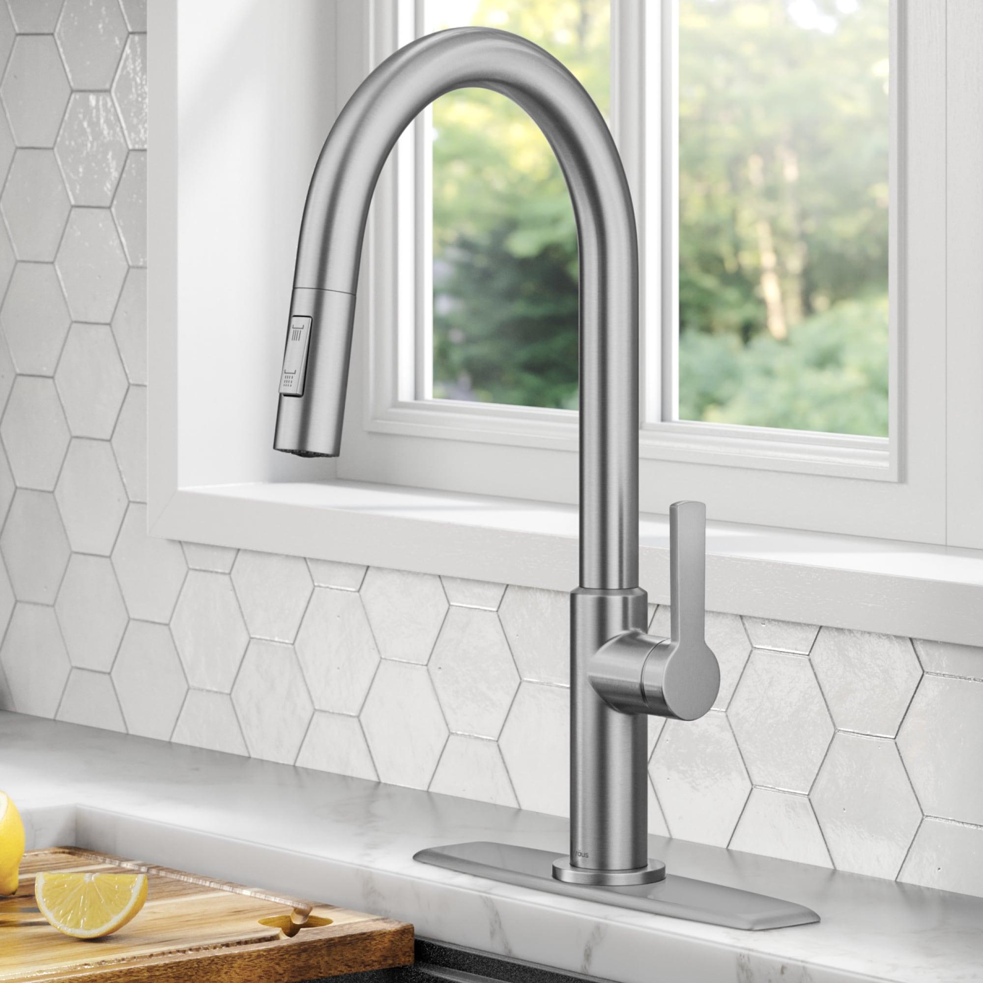 KRAUS Oletto Single Handle Pull Down Kitchen Faucet