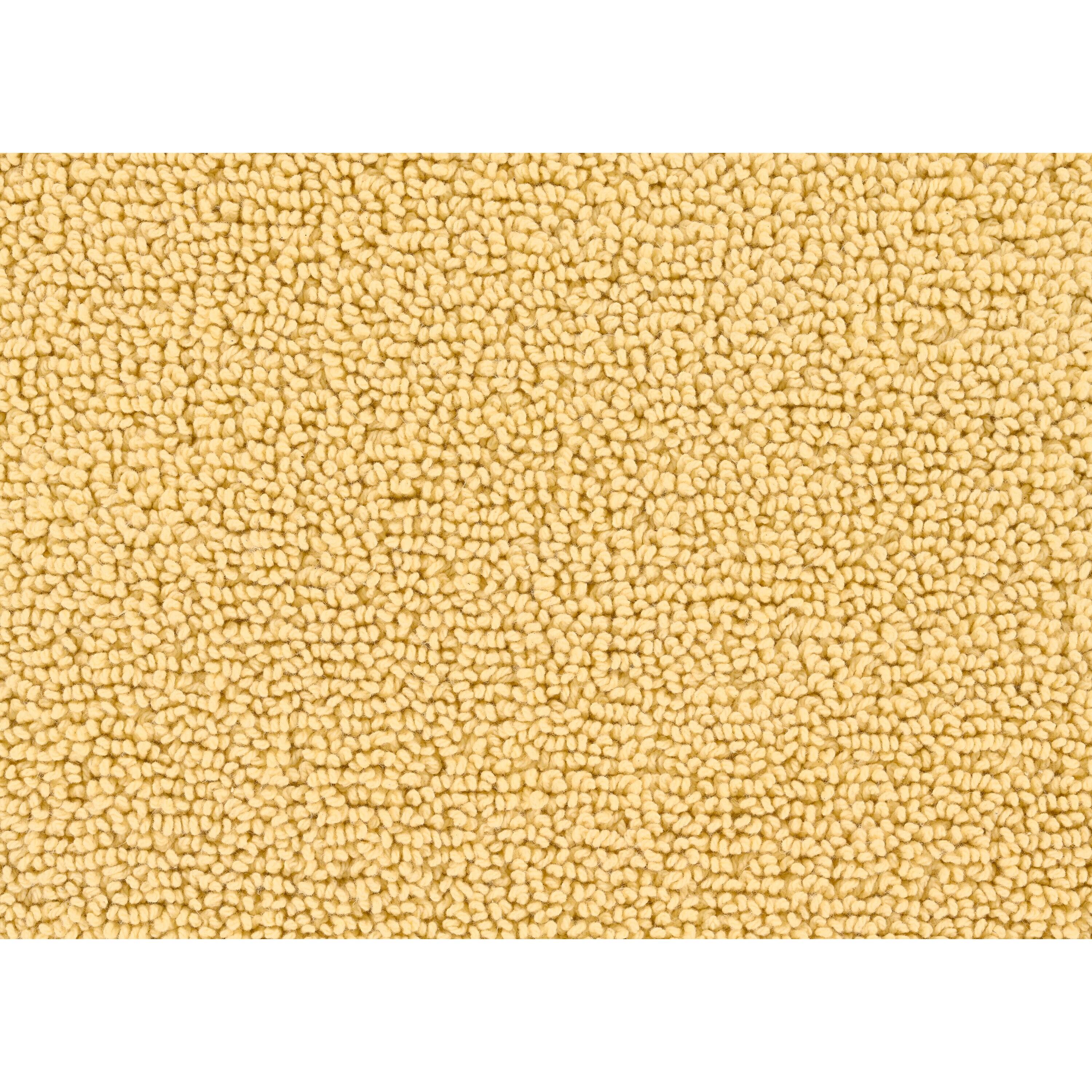 2pc Queen Cotton Washable Bath Rug Set Yellow - Garland Rug: Machine Made, Tufted, Latex Backing