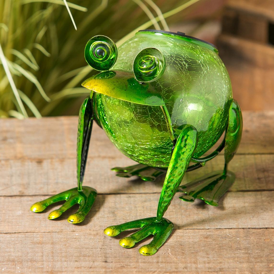 Evergreen Solar Frog Statuary