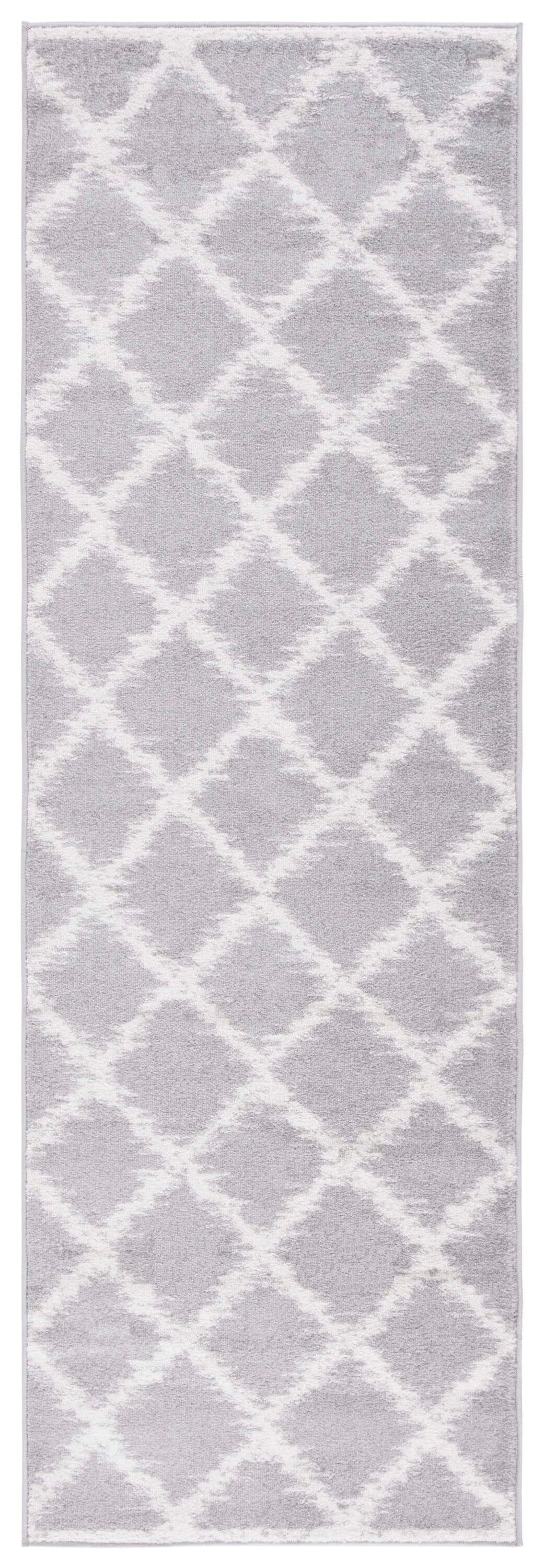 Adirondack ADR120 Power Loomed Runner Rug - Silver/Ivory - 2'6"x6' - Safavieh.