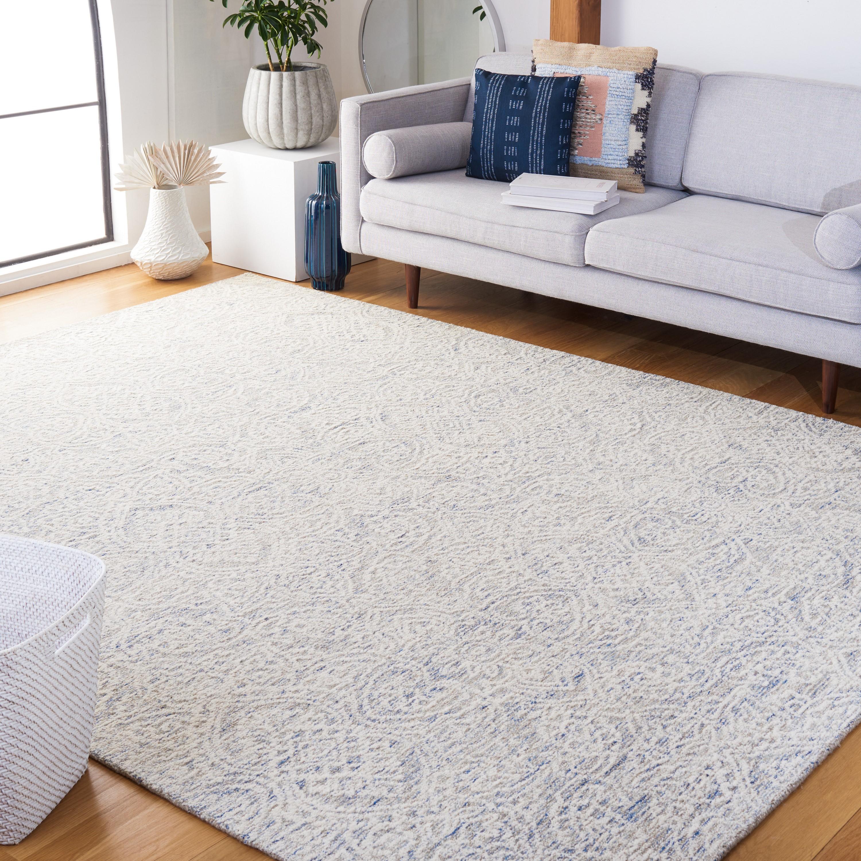 Metro MET998 Hand Tufted Area Rug - Light Blue/Ivory - 8'x10' - Safavieh.