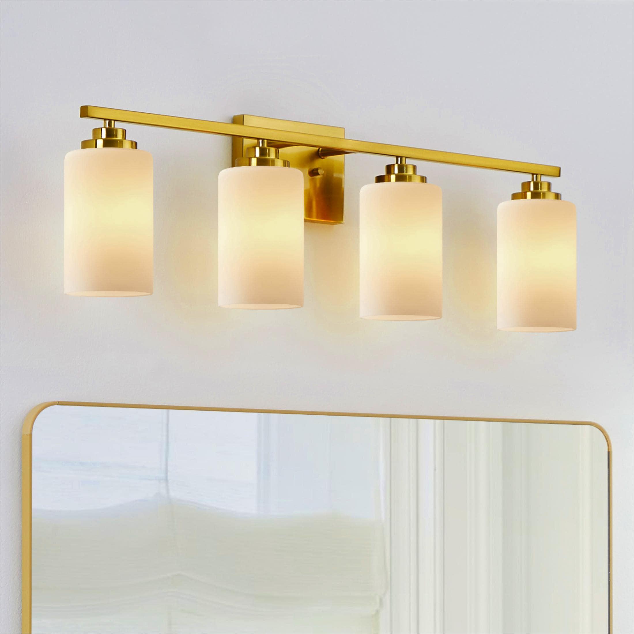 Vanity Light With Frosted White Glass
