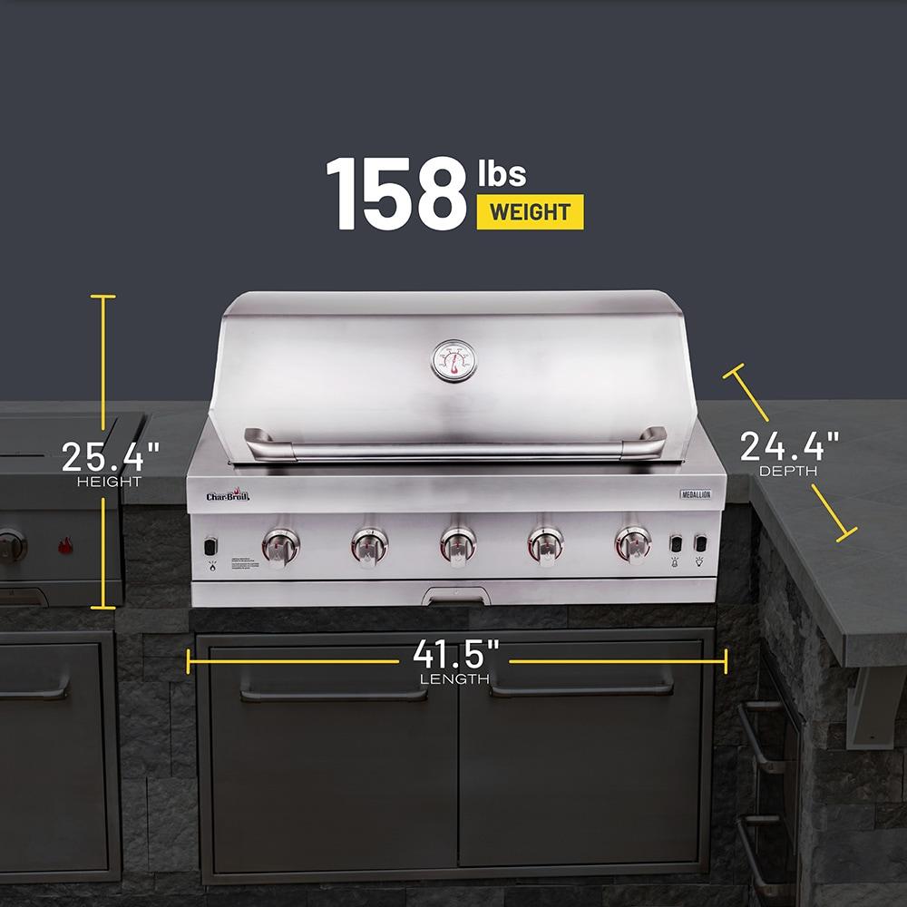 Charbroil Charbroil Medallion Series Built-In 5-Burner Gas Grill, Stainless Steel