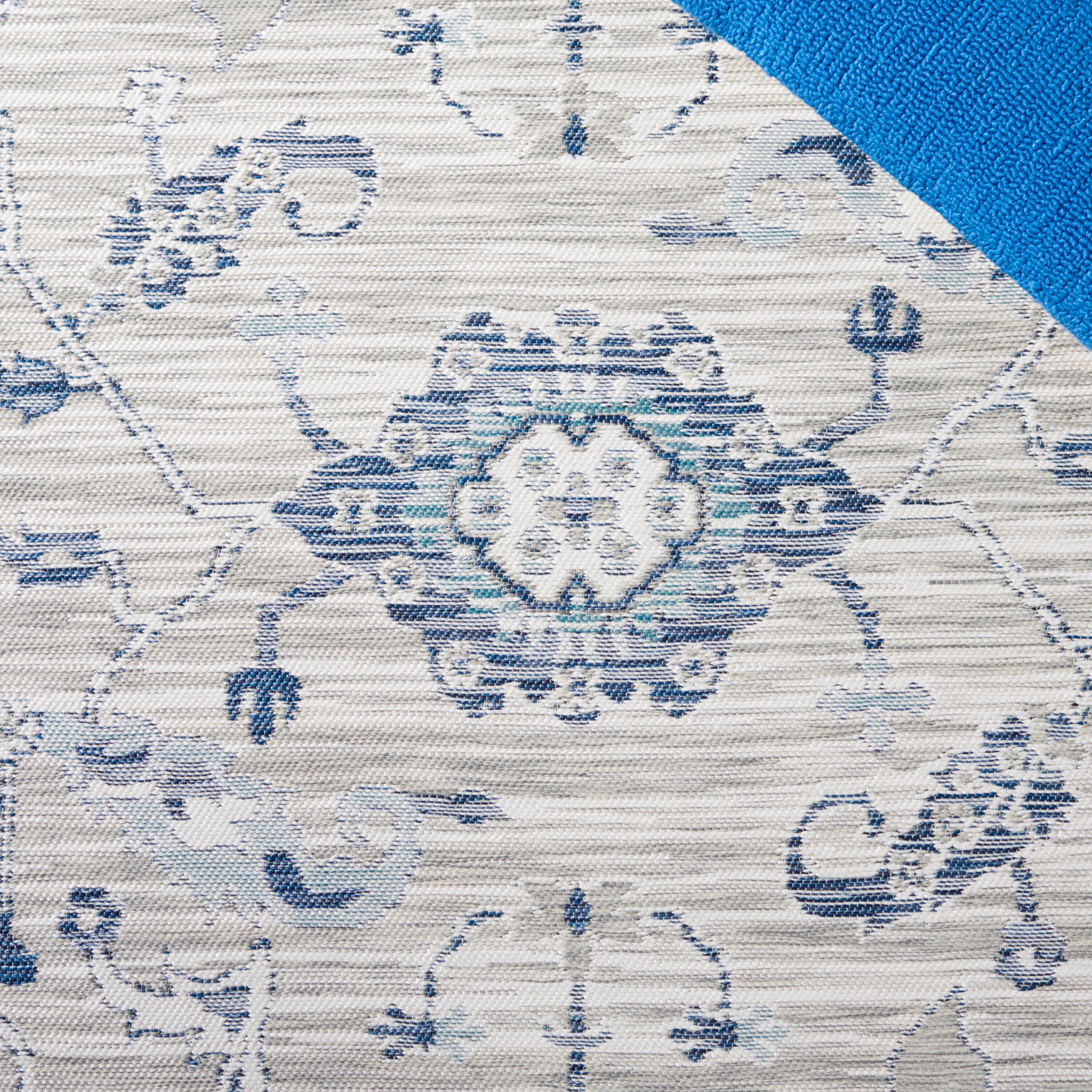 Charleston CHL413 Loomed Indoor Area Rug - Ivory/Blue - 8'x10' - Safavieh