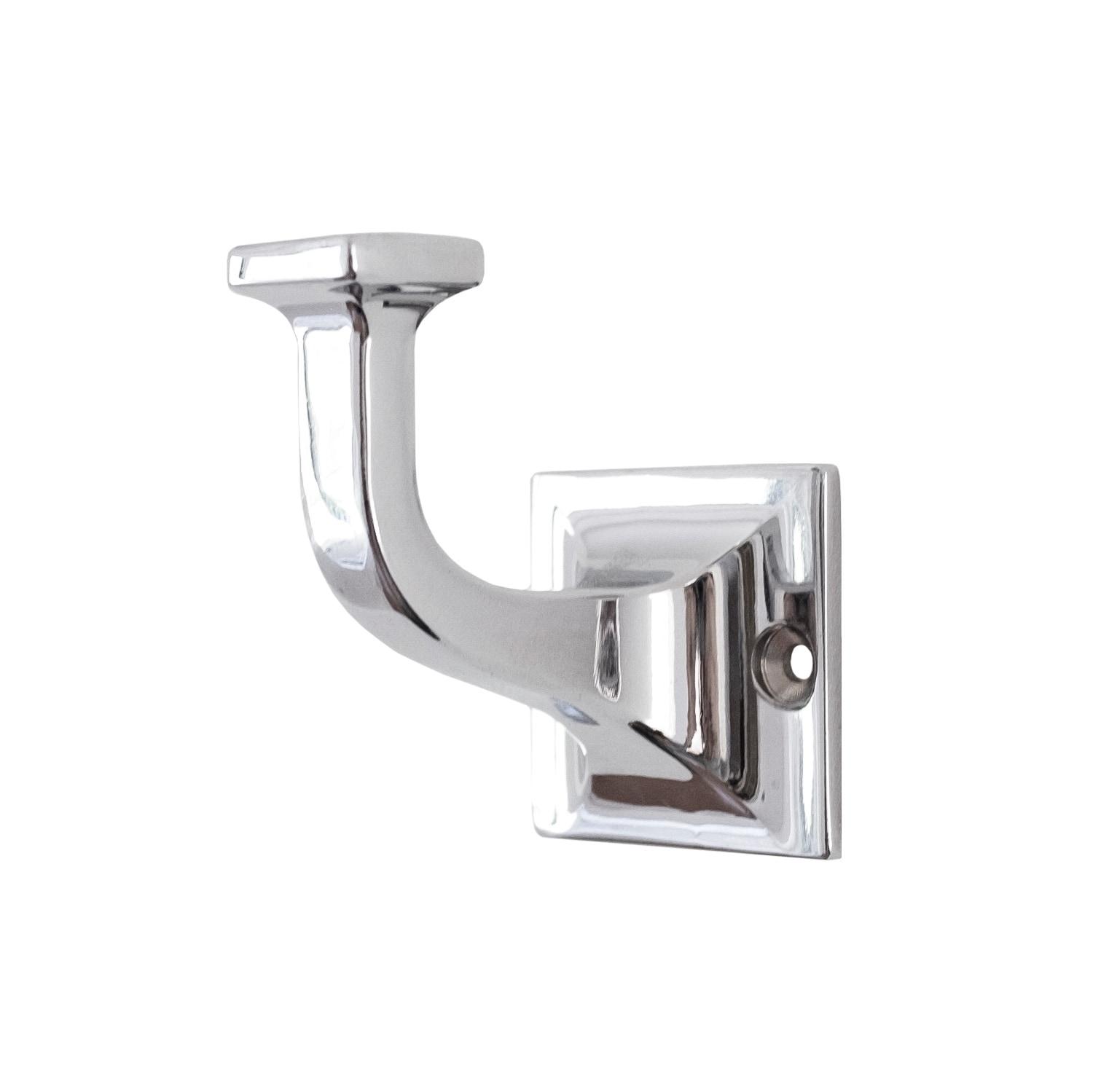 Chrome Metal Single Prong Decorative Wall Hook