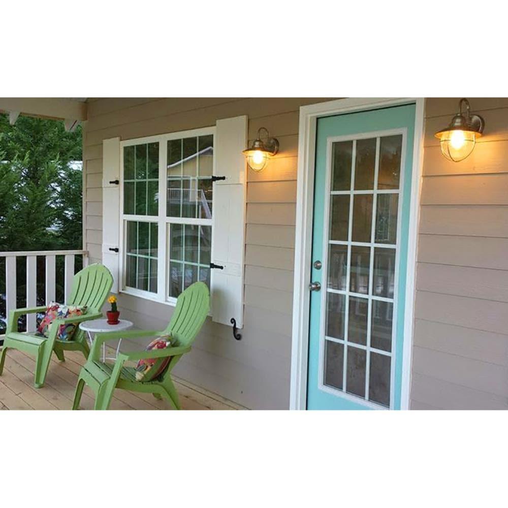 12"W x 45"H Lifetime Vinyl, TailorMade Three Board Spaced (2 Batten), Board-n-Batten Shutters, Paintable