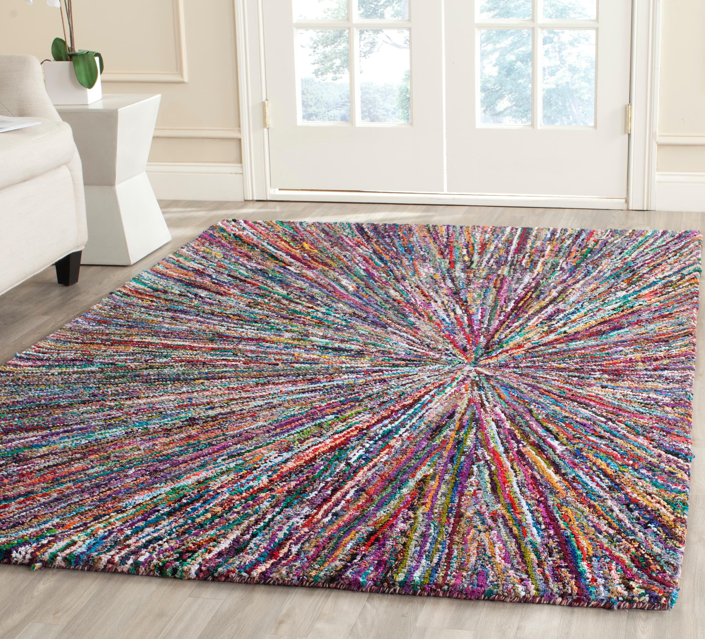 Nantucket NAN319 Hand Tufted Indoor Area Rug - Multi - 9'x12' - Safavieh