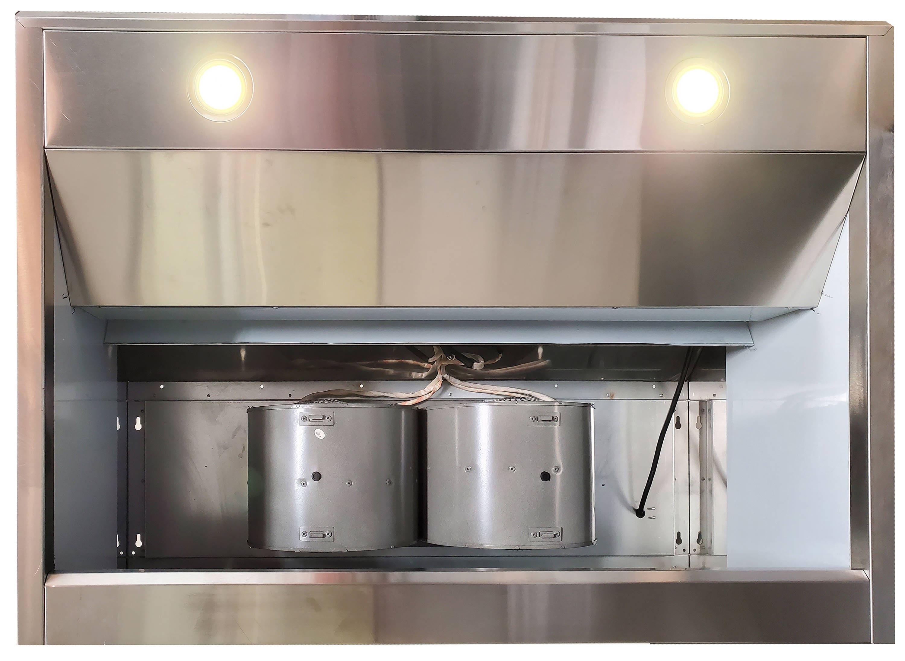 BRAVO KITCHEN 36" Steel 256 CFM Ducted (Vented) Under Cabinet Range Hood with Baffle Filter